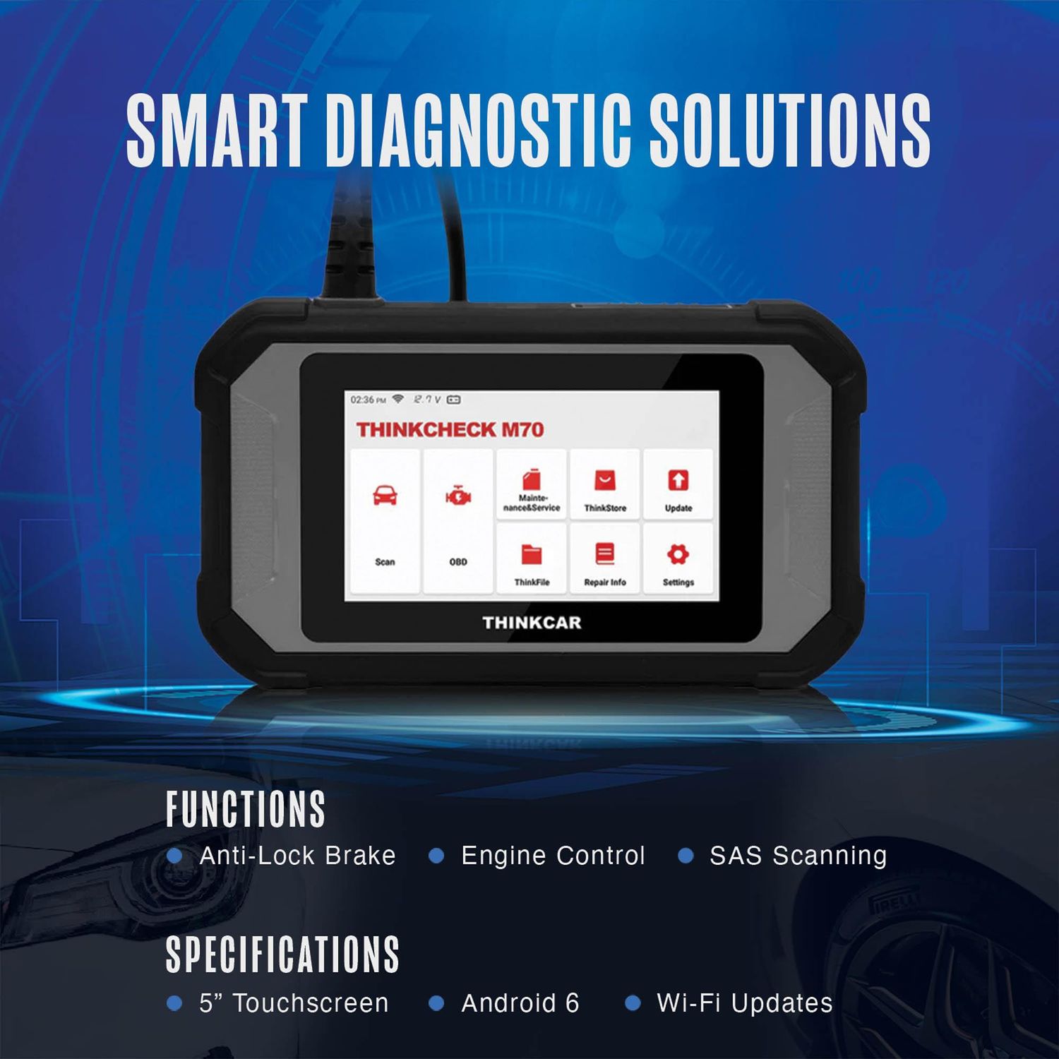 THINKCAR Scan Tool for Passenger Cars and Light Truck