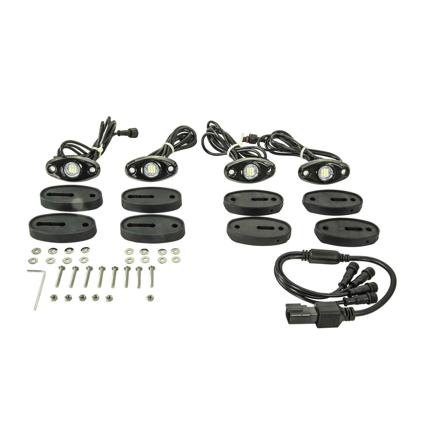 Blazer International LED White Rock Lights 4 Pack