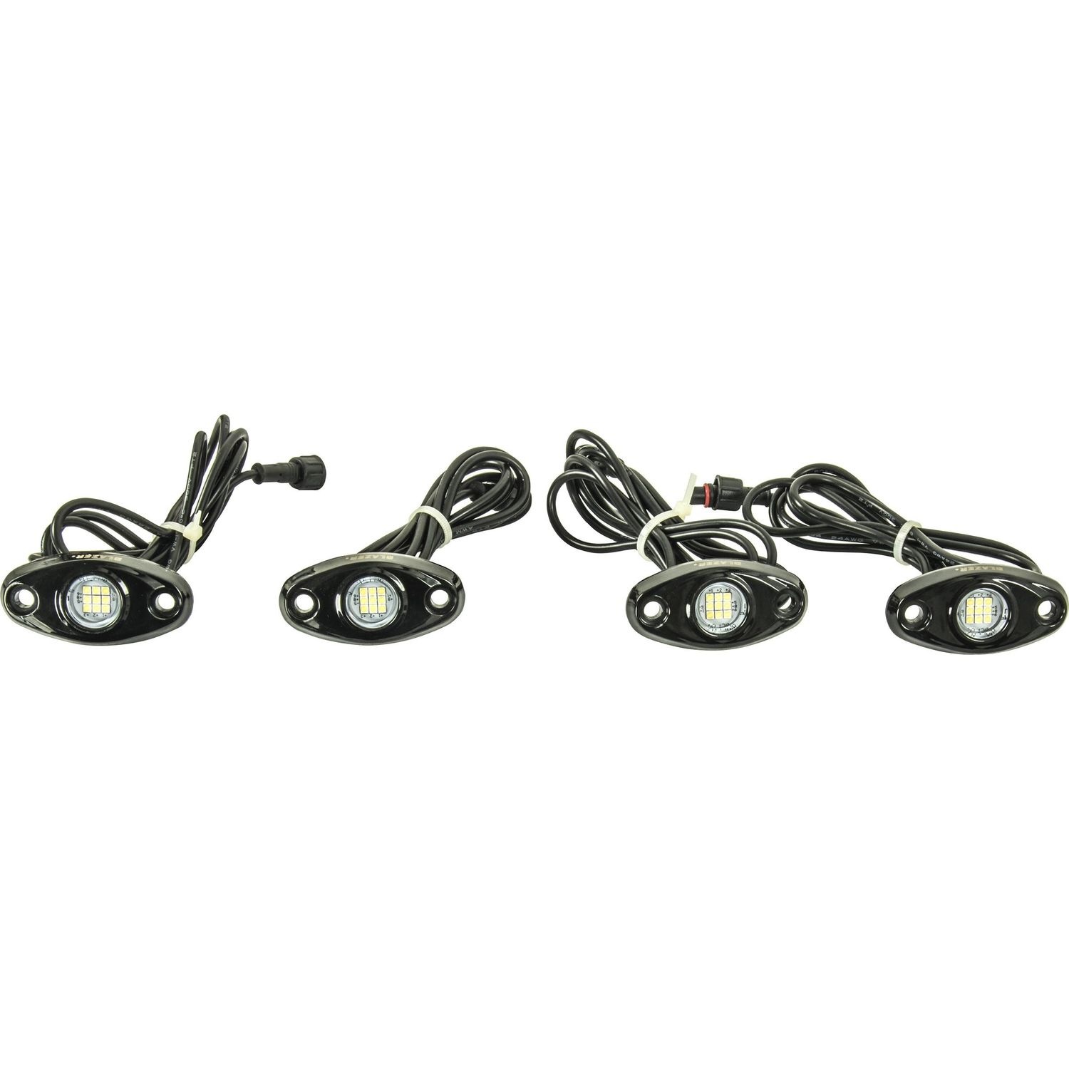 Blazer International LED White Rock Lights 4 Pack