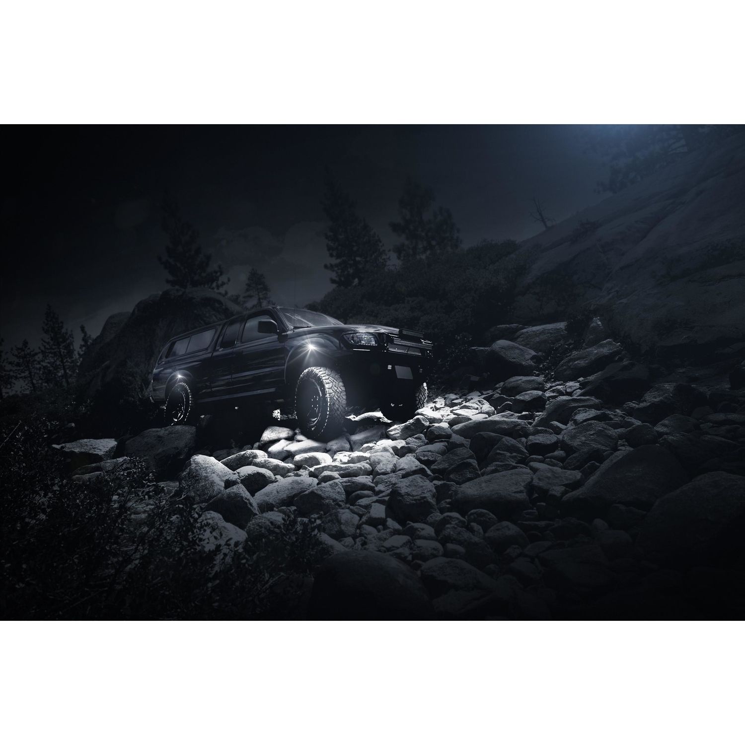 Blazer International LED White Rock Lights 4 Pack