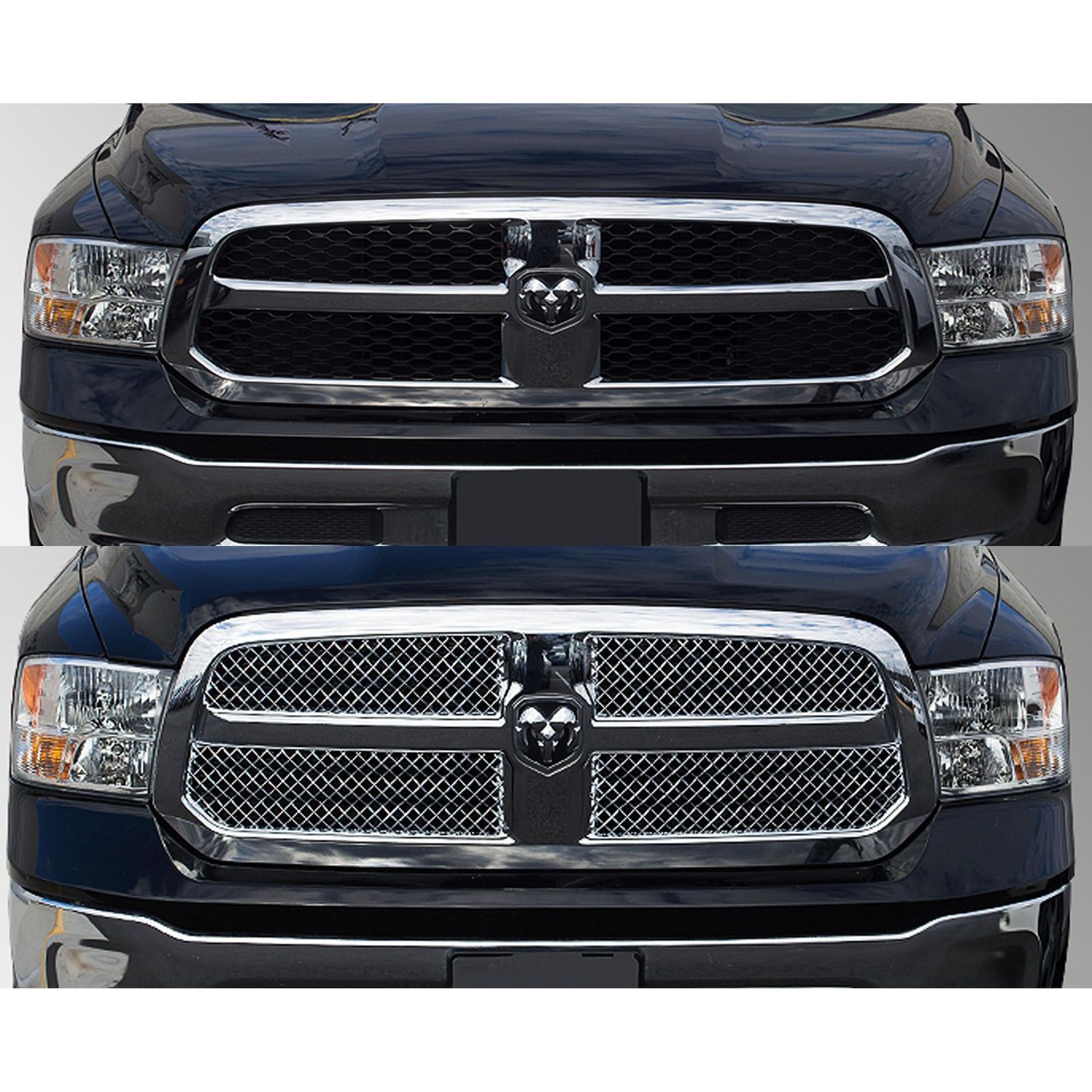 thumbnail image 2 of Chrome Grille Overlay Trim – 4 Piece Clip-On – 2011-2013 Dodge Durango – Coast2Coast 2 of 4