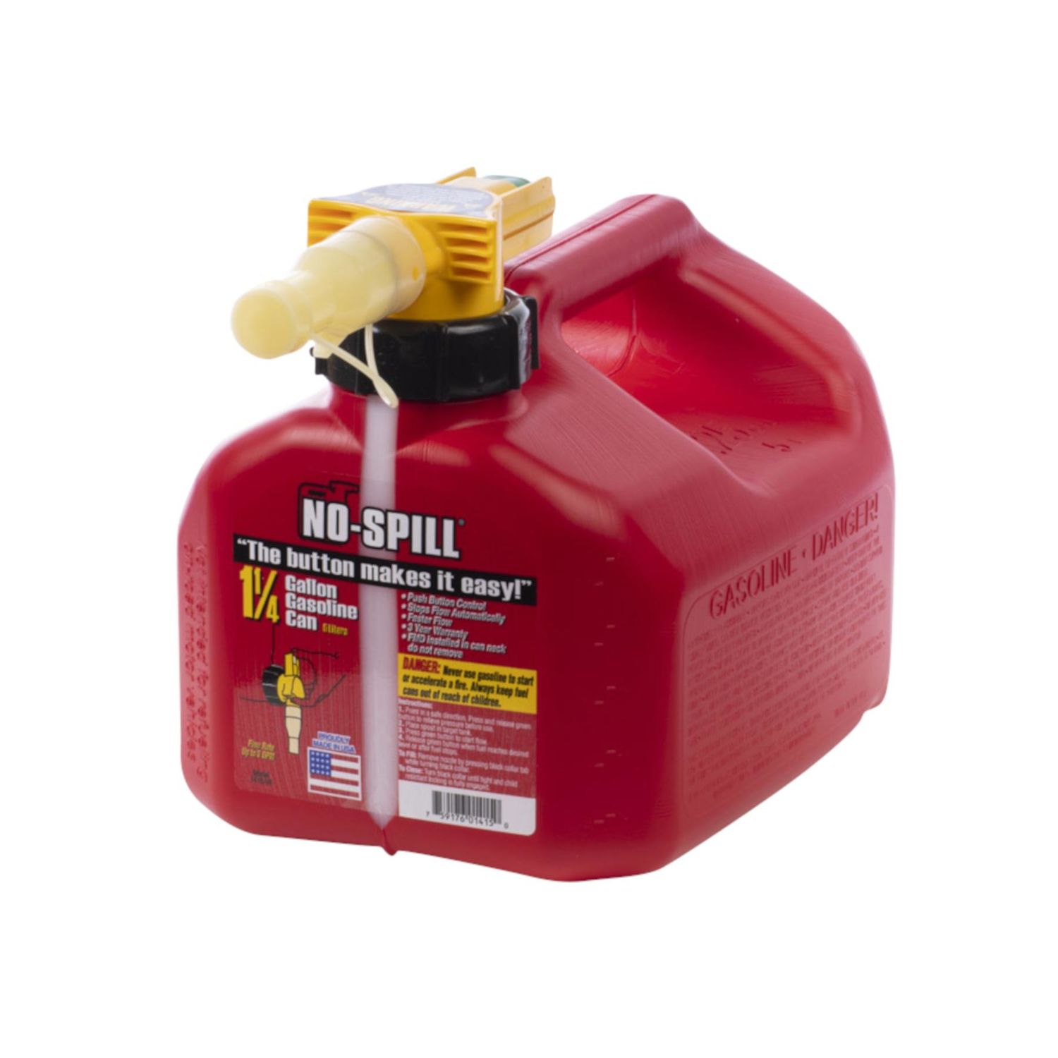 No-Spill Gasoline Can 1.25gal