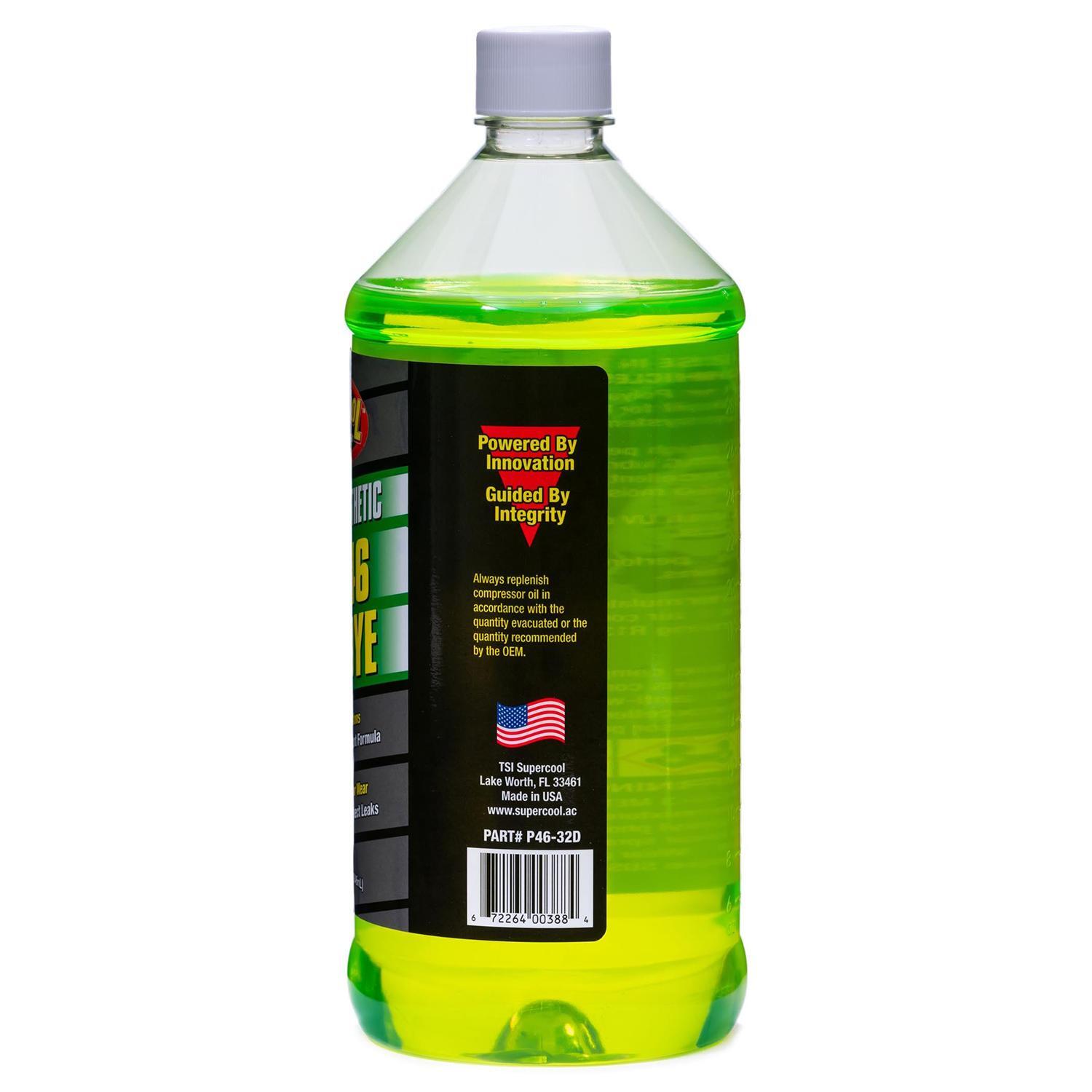 TSI Supercool PAG 46 Viscosity Oil with UV Dye 32oz