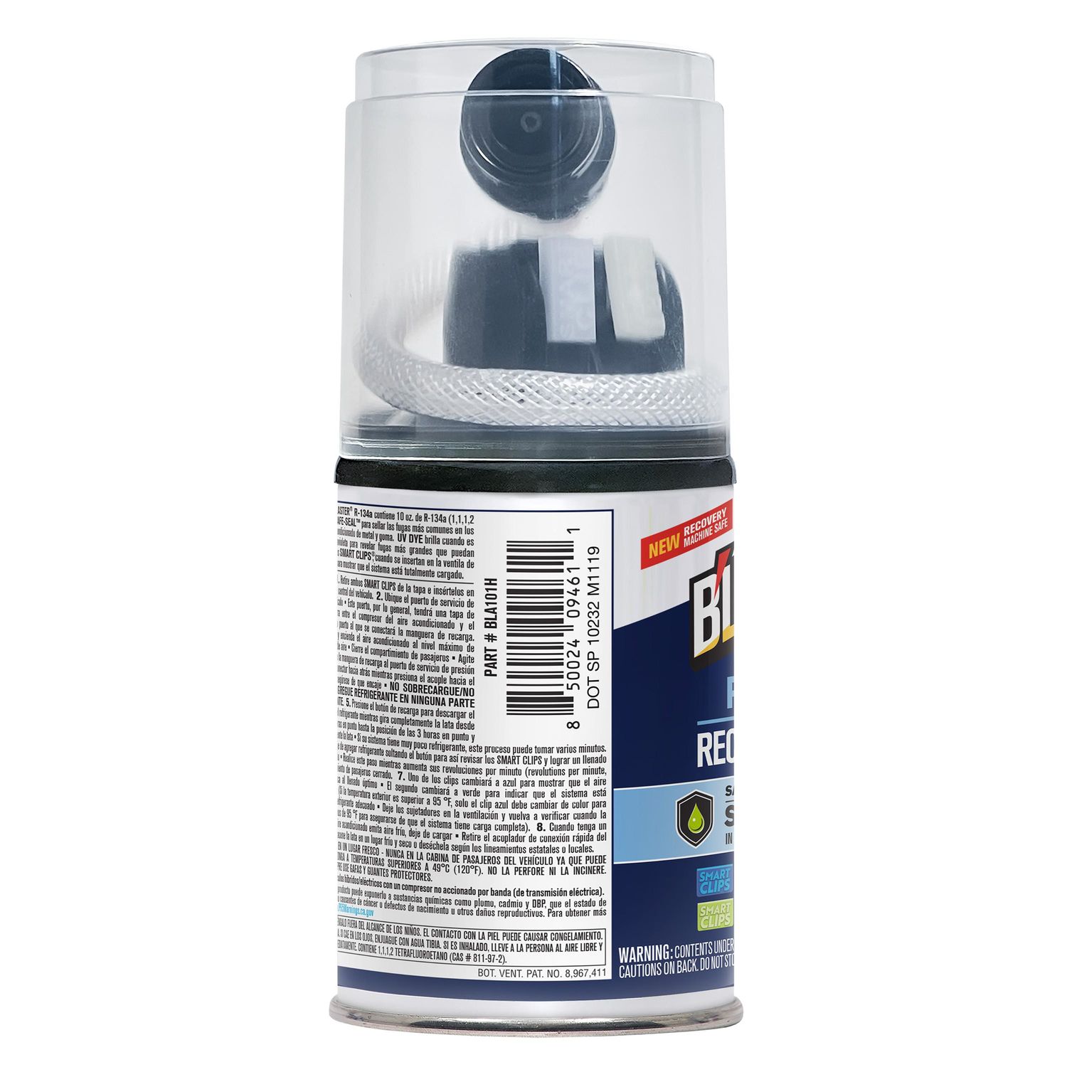 A/C Avalanche R134a Refrigerant / Stop Leak / Recharge Hose 10 oz