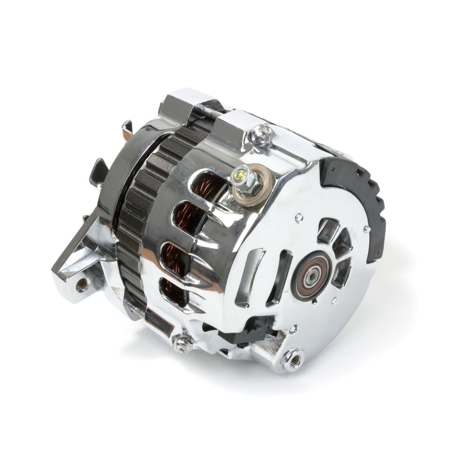 Top Street Performance Chrome GM CS130 Style 220 Amps Alternator with V ...