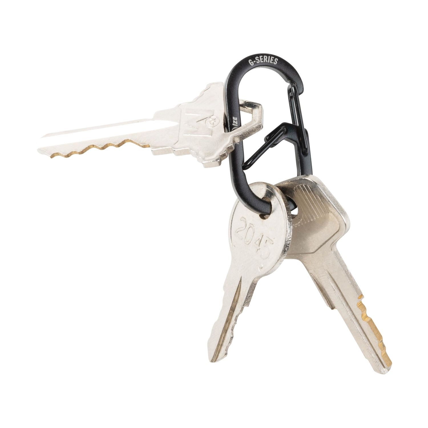 Nite Ize Black No.1 G-Series Dual Chamber Carabiner 2 Pack