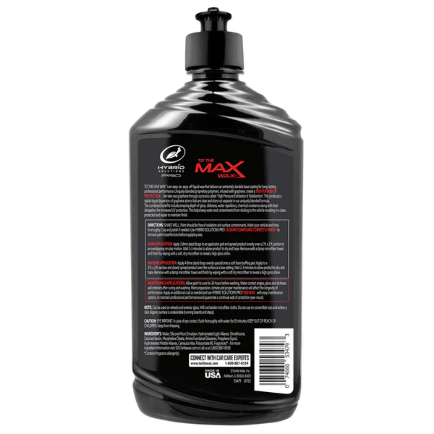 Turtle Wax Hybrid Solutions Ceramic Polish and Wax Car Paint Correction 14  Oz