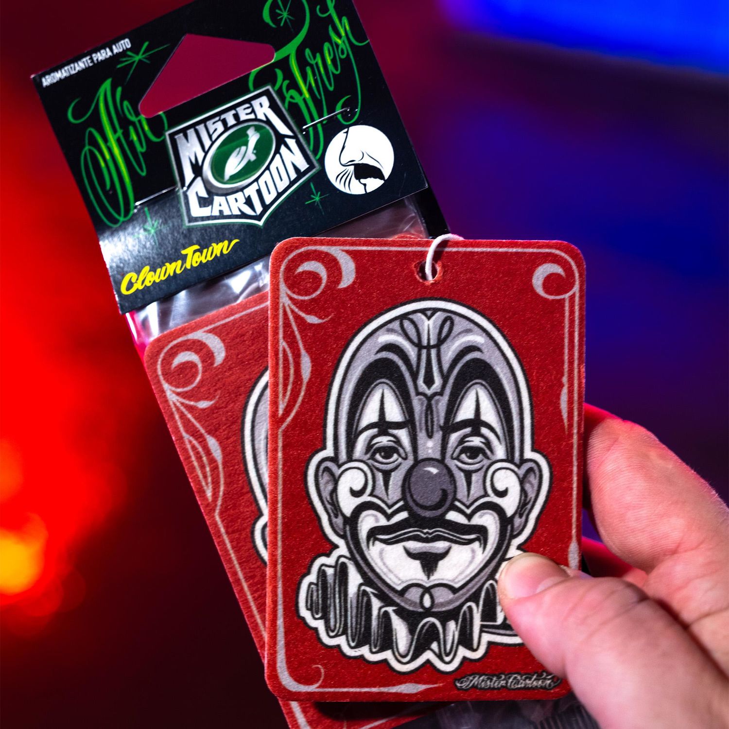 Turtle Wax Mister Cartoon Clown Town Scent Hanging Air Freshener 3