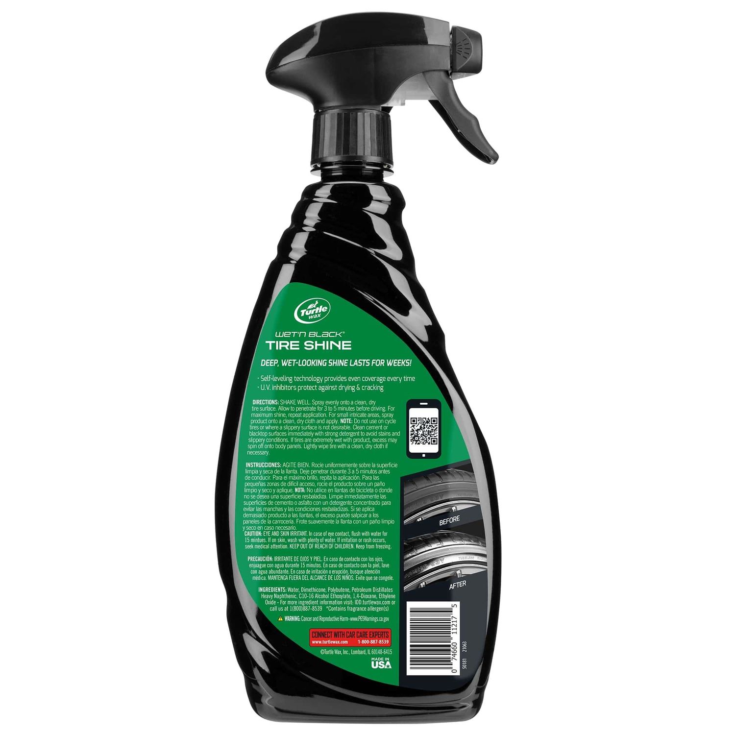 Turtle Wax Wet'n Black Tire Shine 23oz