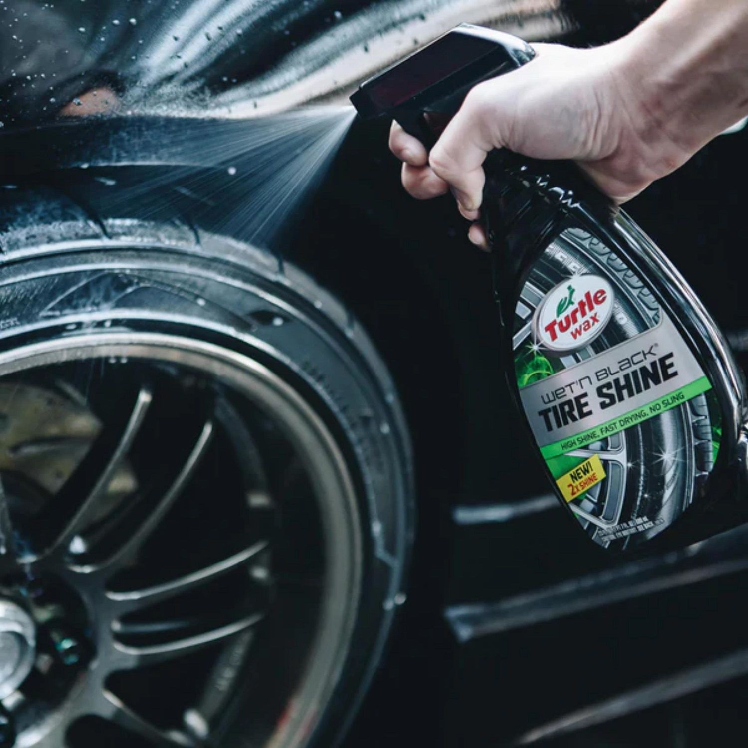 Turtle Wax T217RA Wet'n Black Ultra Wet Tire Shine - 23 oz.