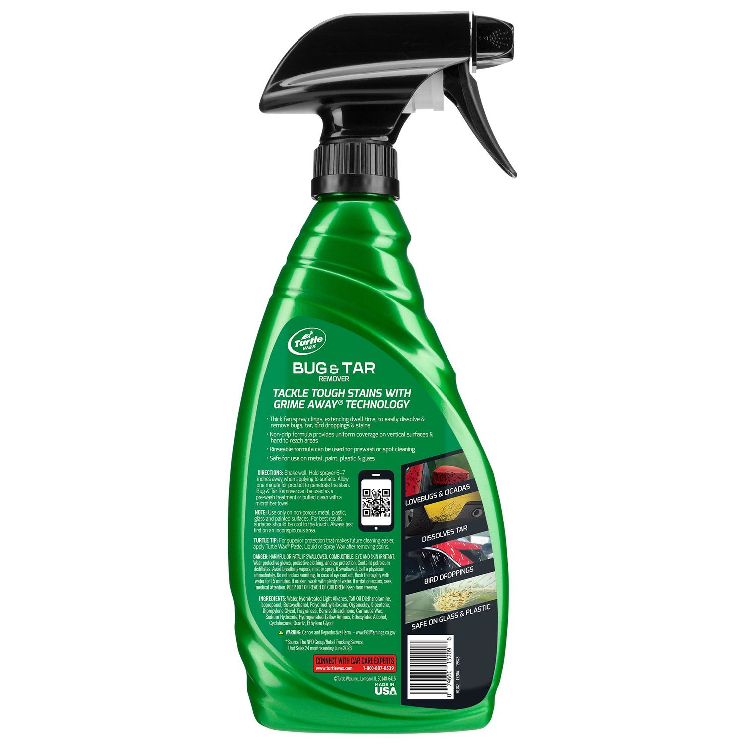 Turtle Wax T520A Bug & Tar Stain Remover Spray Cleaner 16 oz Auto Car Truck  RV