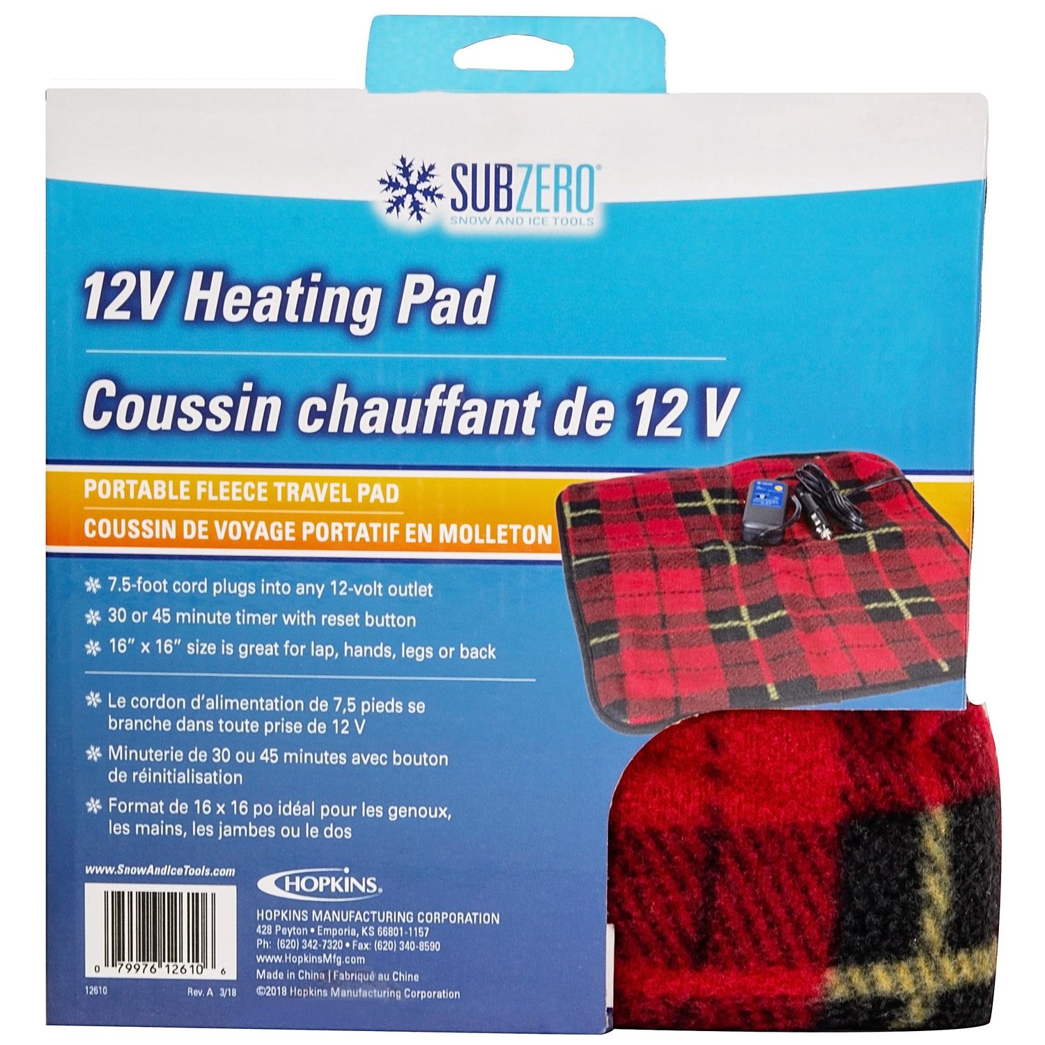 SubZero 12 Volt Heating Pad