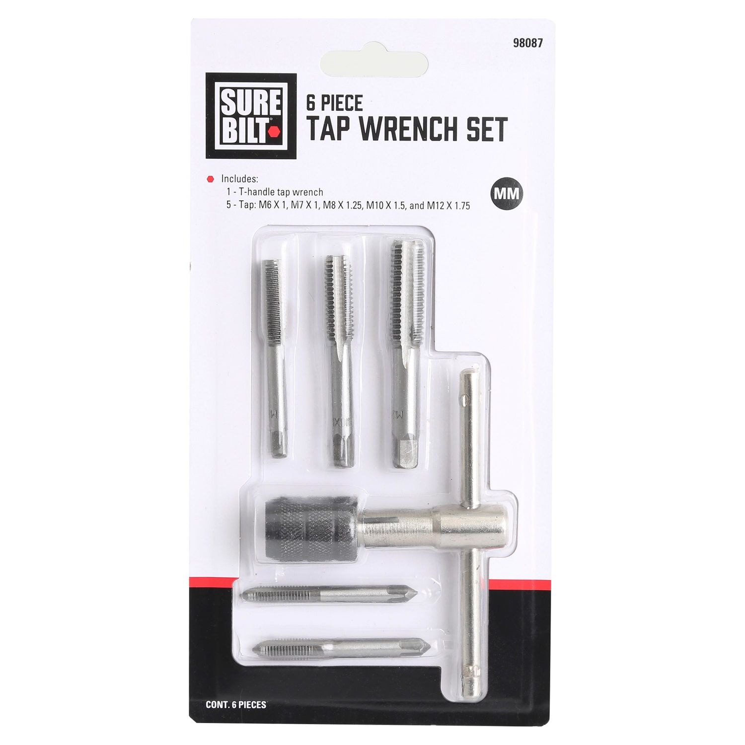 SureBilt Metric Tap Wrench Set 6 Piece