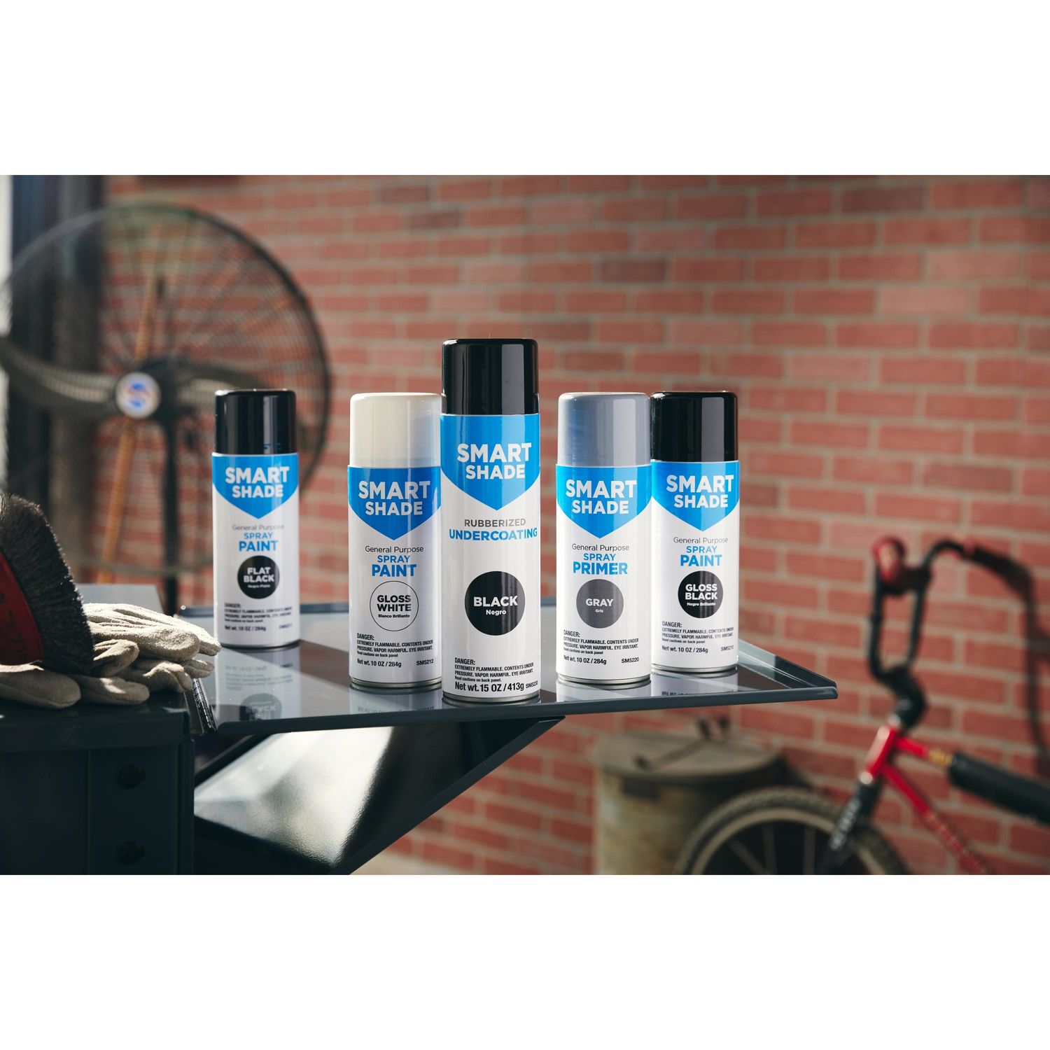 U-POL Flat Black Smart Shade General Purpose Spray Paint