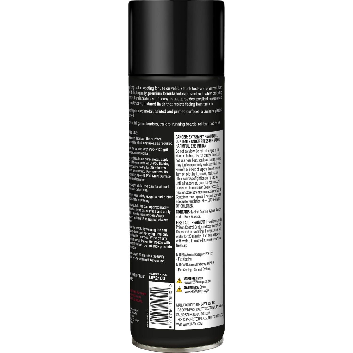 RAPTOR Black Truck Bed Coating Spray 14.3 Oz.