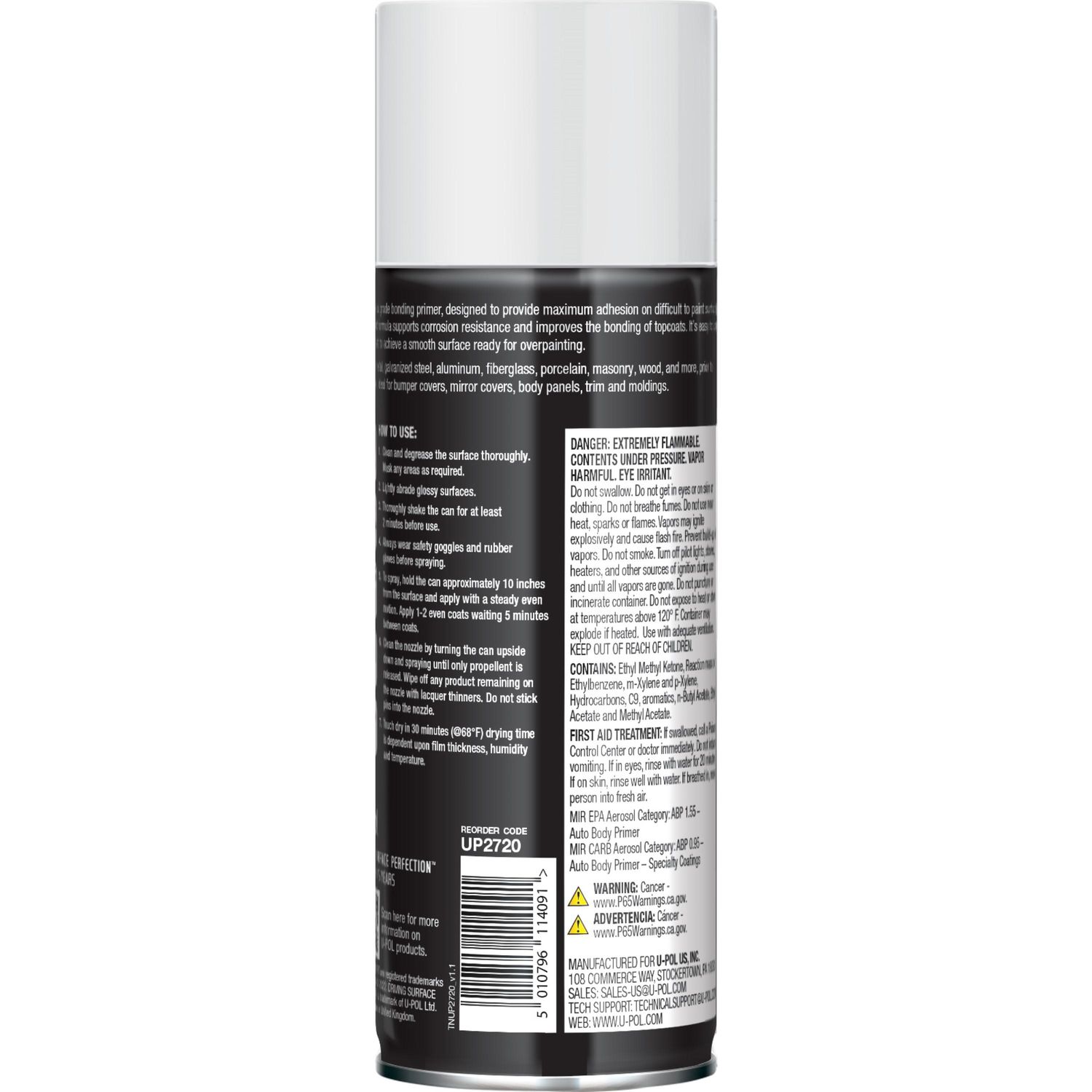 UPOL White Expert Bonding Primer 10oz