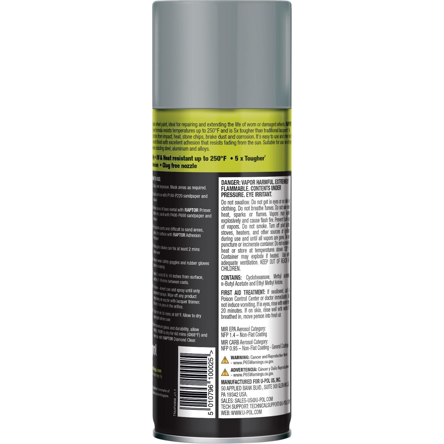 RAPTOR Silver High Temp Wheel Paint