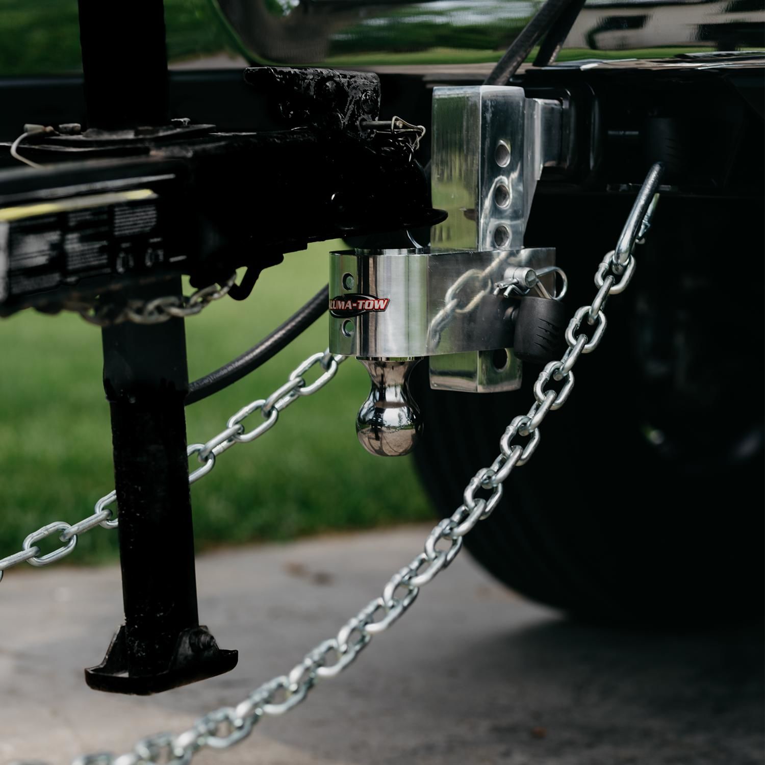 AlumaTow 6in Drop Aluminum Adjustable Ball Mount Includes 2 Locks and