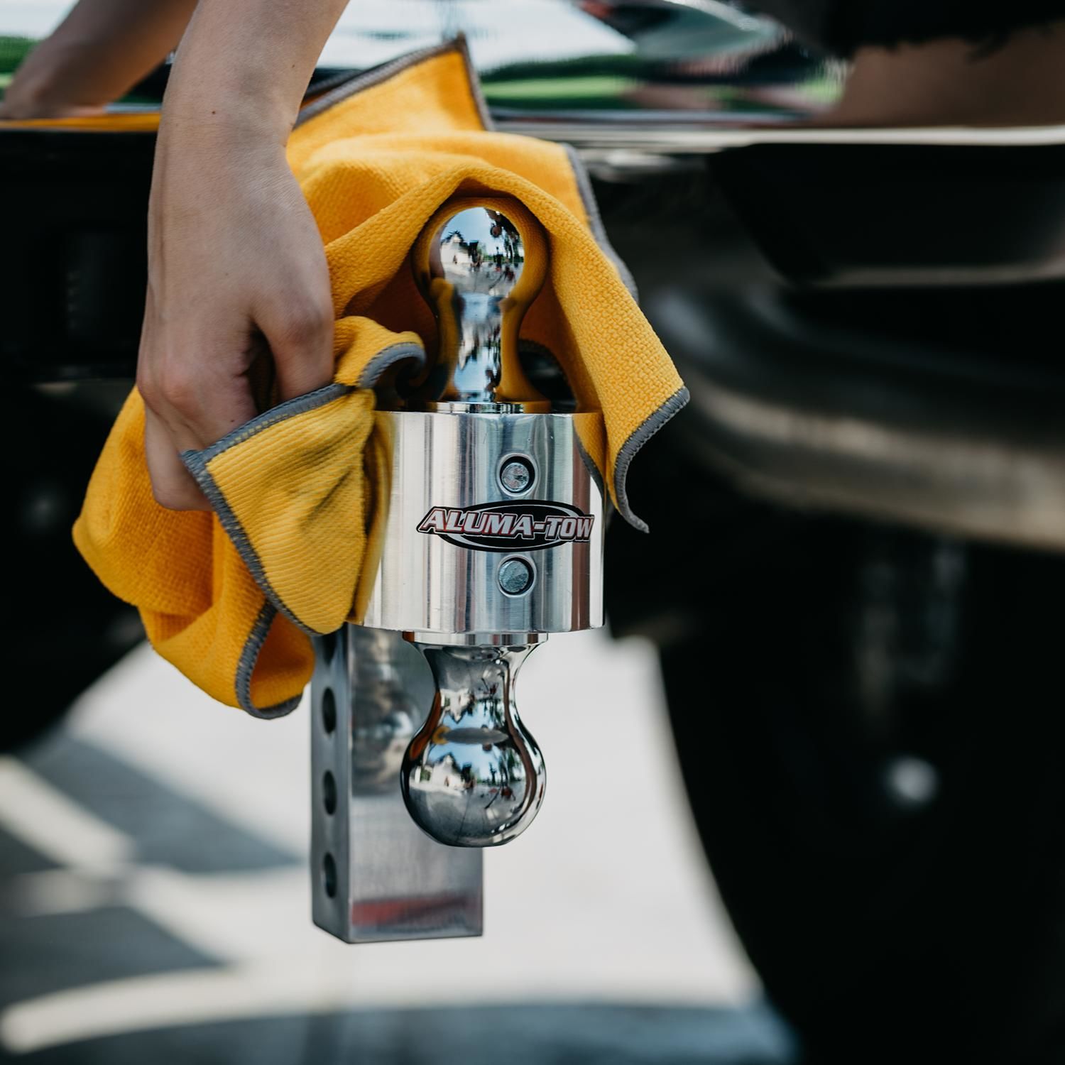 AlumaTow 6in Drop Aluminum Adjustable Ball Mount Includes 2 Locks and