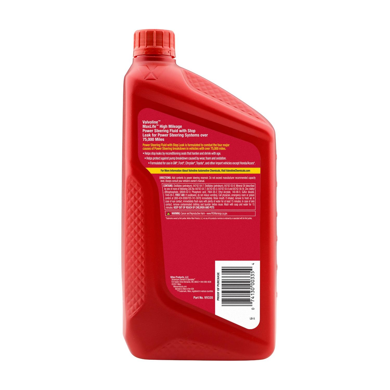 Valvoline MaxLife Power Steering Fluid with Stop Leak 32oz