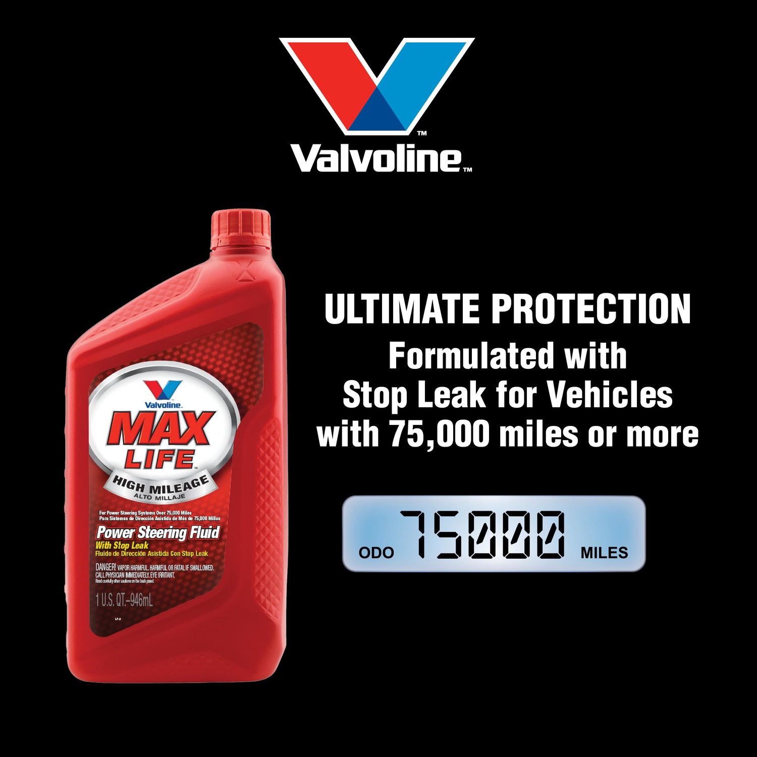 Valvoline MaxLife Power Steering Fluid with Stop Leak 32oz