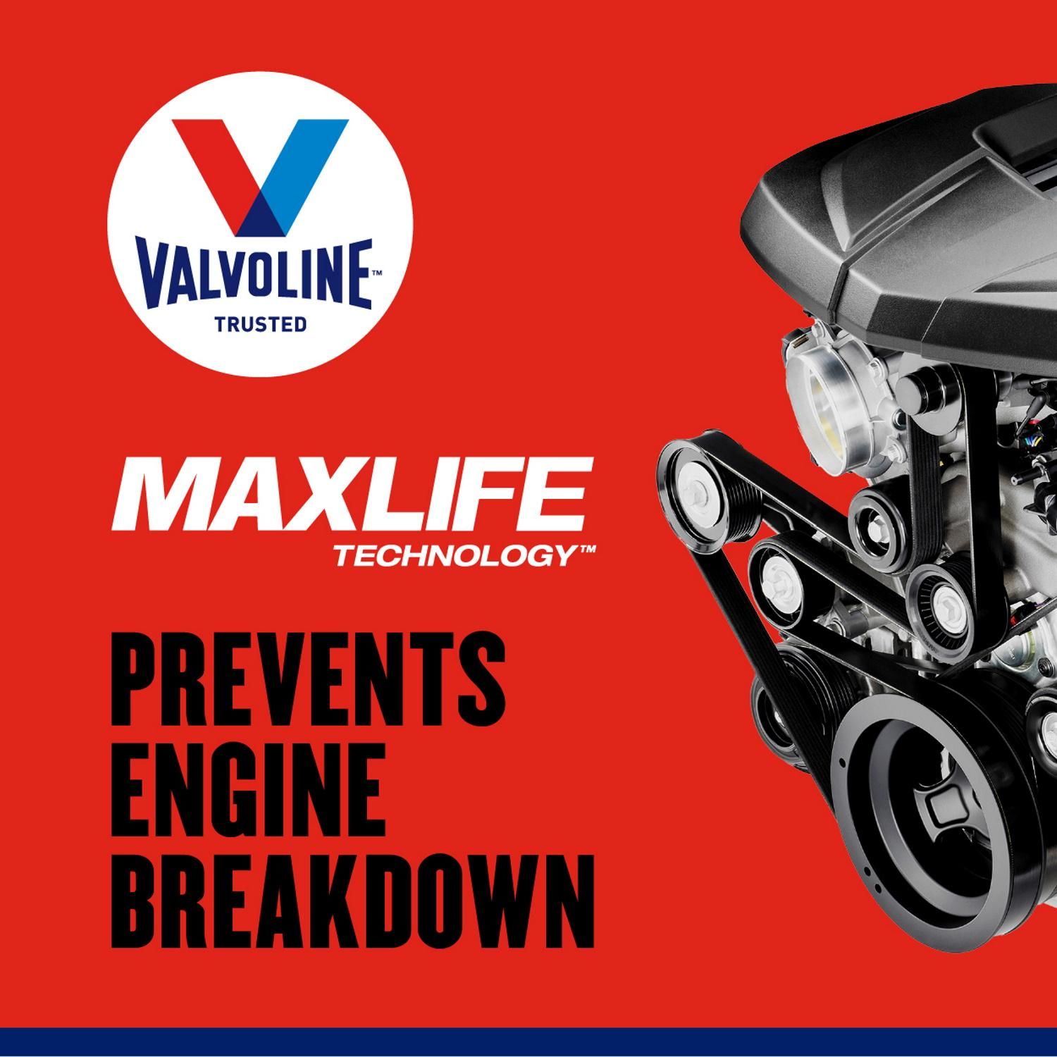 Valvoline High Mileage Synthetic Blend Engine Oil 10W-30 1 Quart