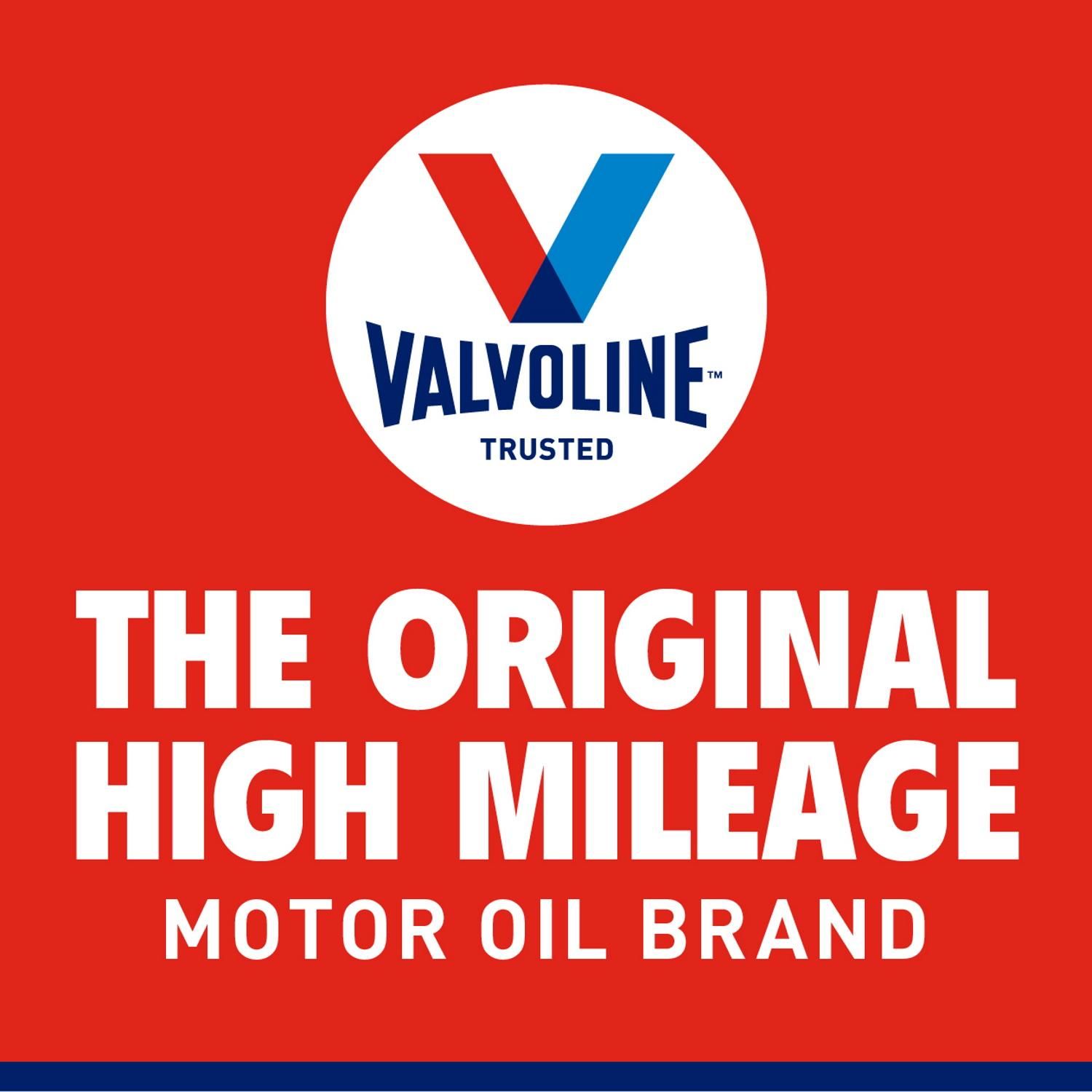 Valvoline High Mileage Synthetic Blend Engine Oil 5W-20 5 Quart