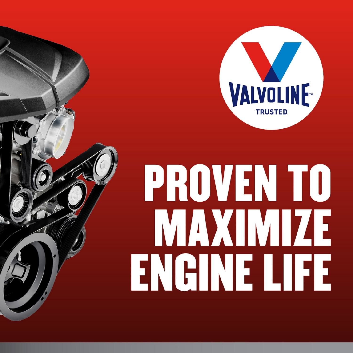 Valvoline High Mileage Full Synthetic Engine Oil 10w 30 5 Quart