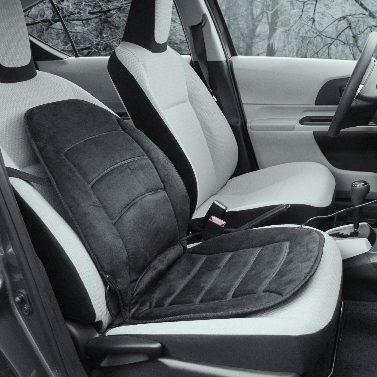 Soft Velour 12-Volt Heated Seat Cushion