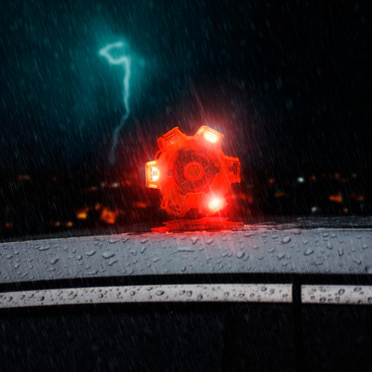 Wagan LED Road Flare Michelin High Visibility Roadside Emergency Kit