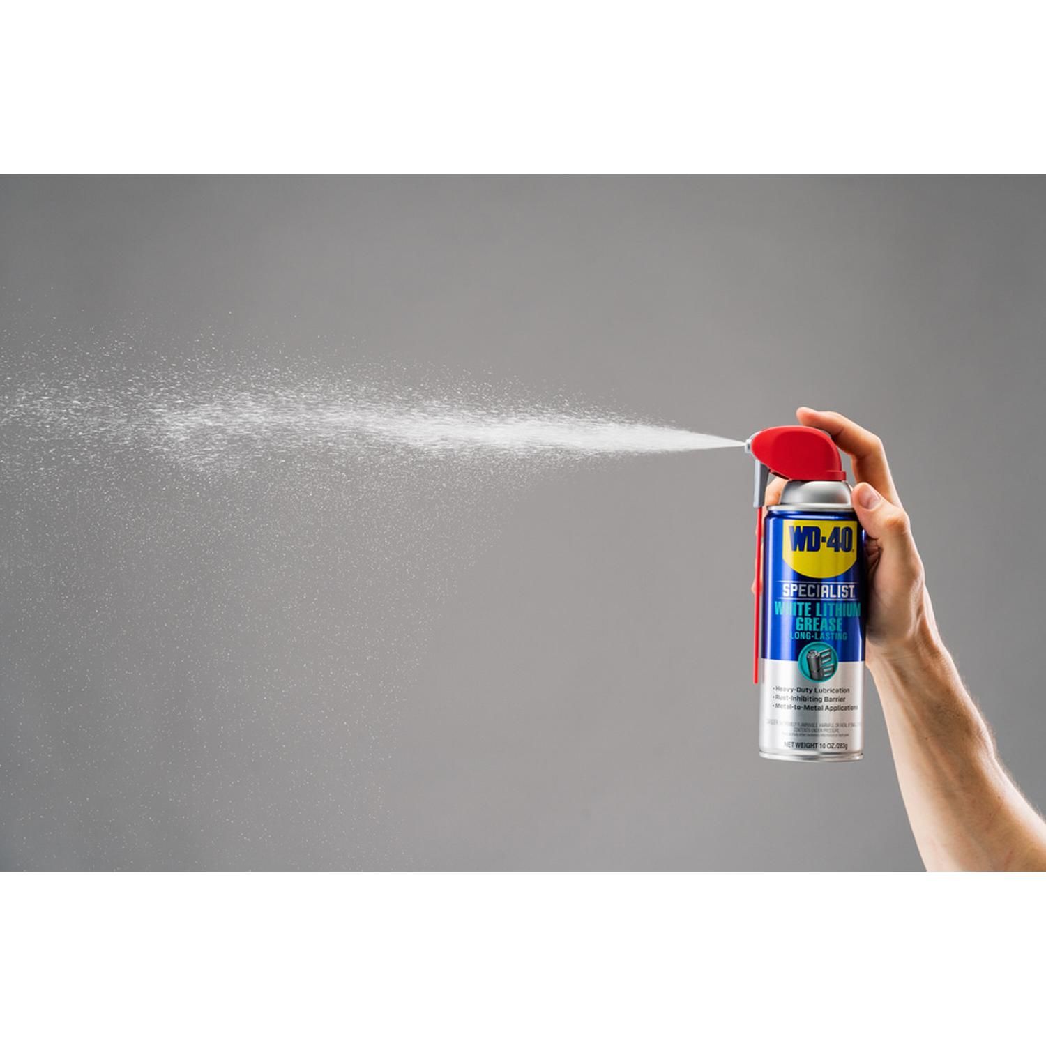 WD40 2 Way Spray White Lithium Grease 10Oz