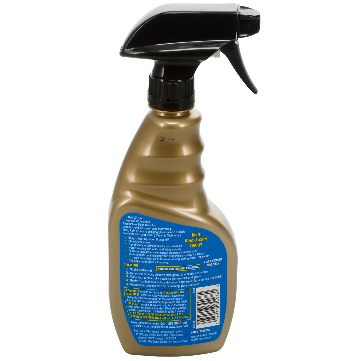 Rain X Pro Cerami X Glass Cleaner + Water Repellent 6 X 16oz