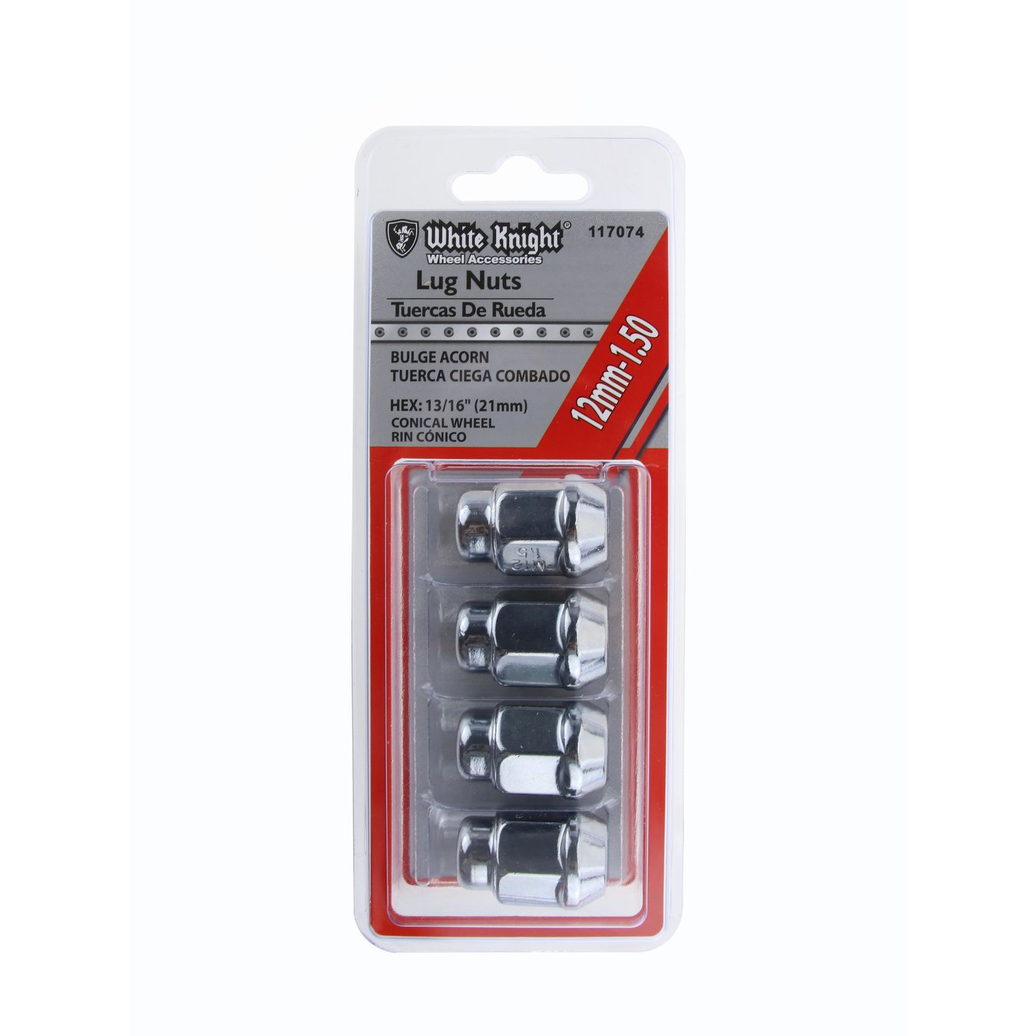 YU#3。 White Knight Wheel Nut 4 Piece 117074