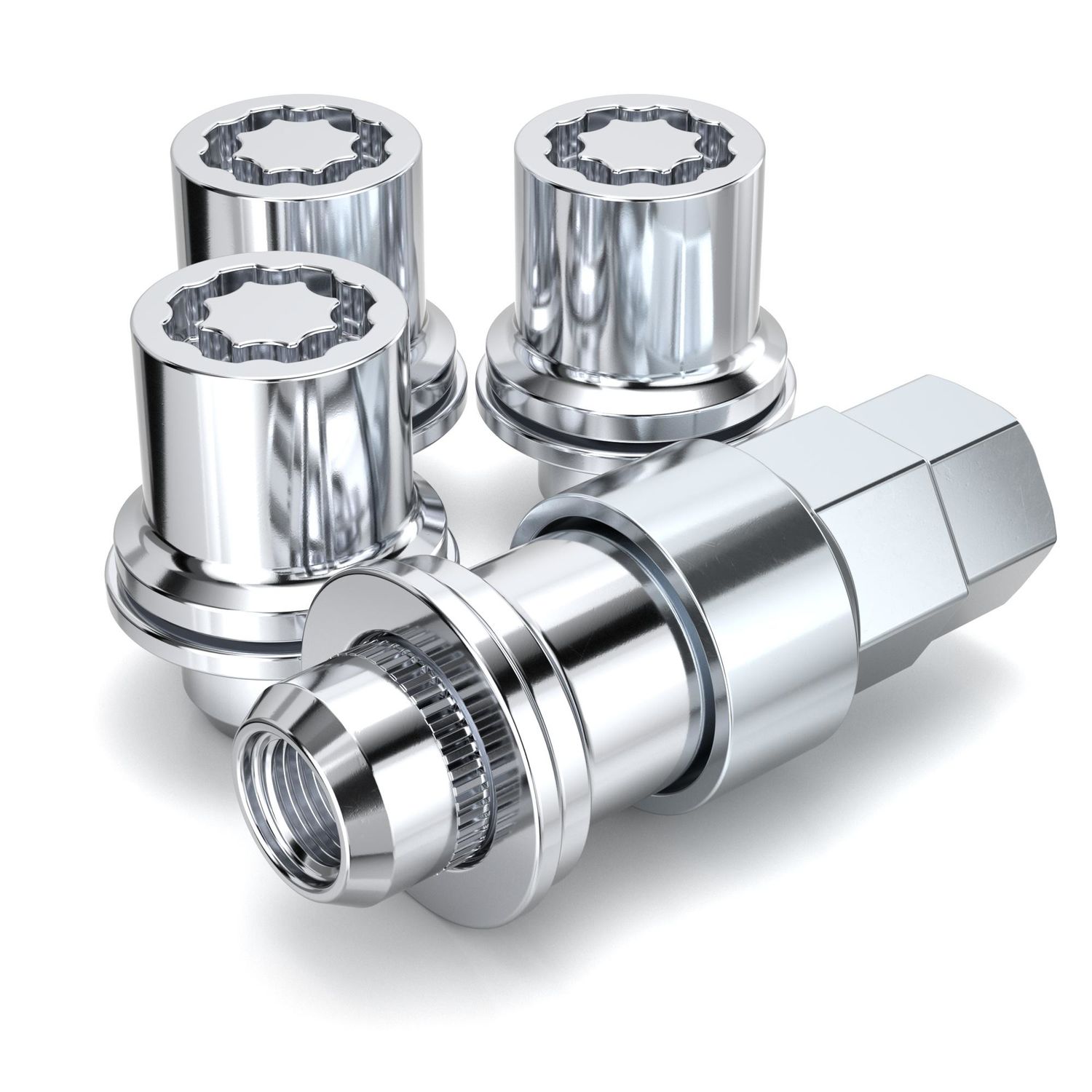 White Knight Wheel Lock Set 405307