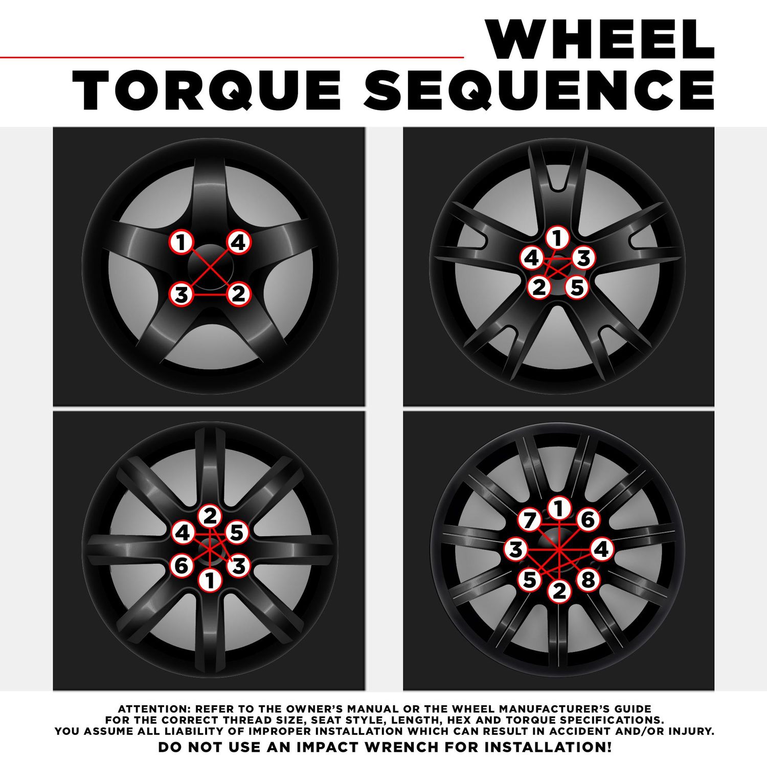 White Knight Wheel Nut 4 Piece 617074