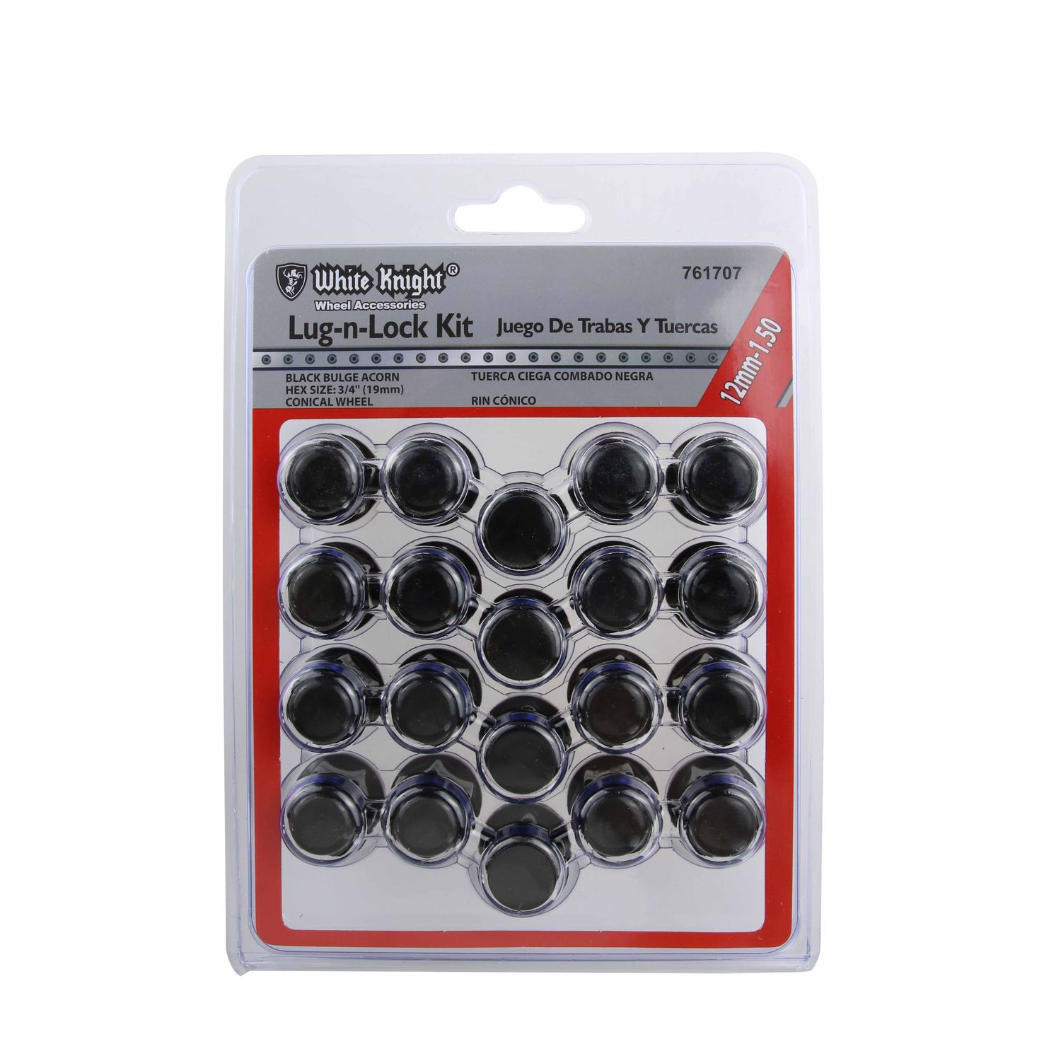 White Knight Wheel Nut 20 Piece 761707