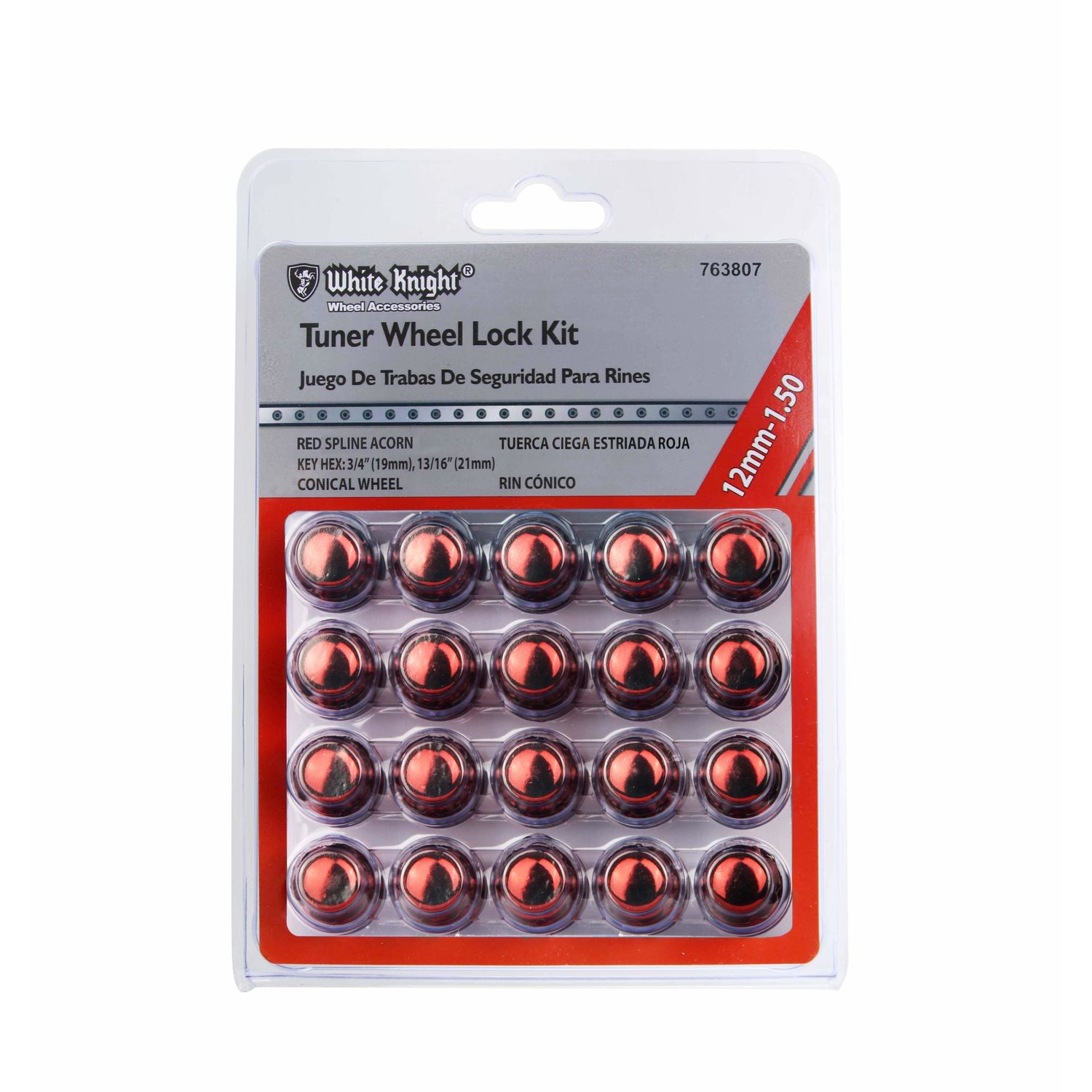White Knight Wheel Nut 20 Piece 763807