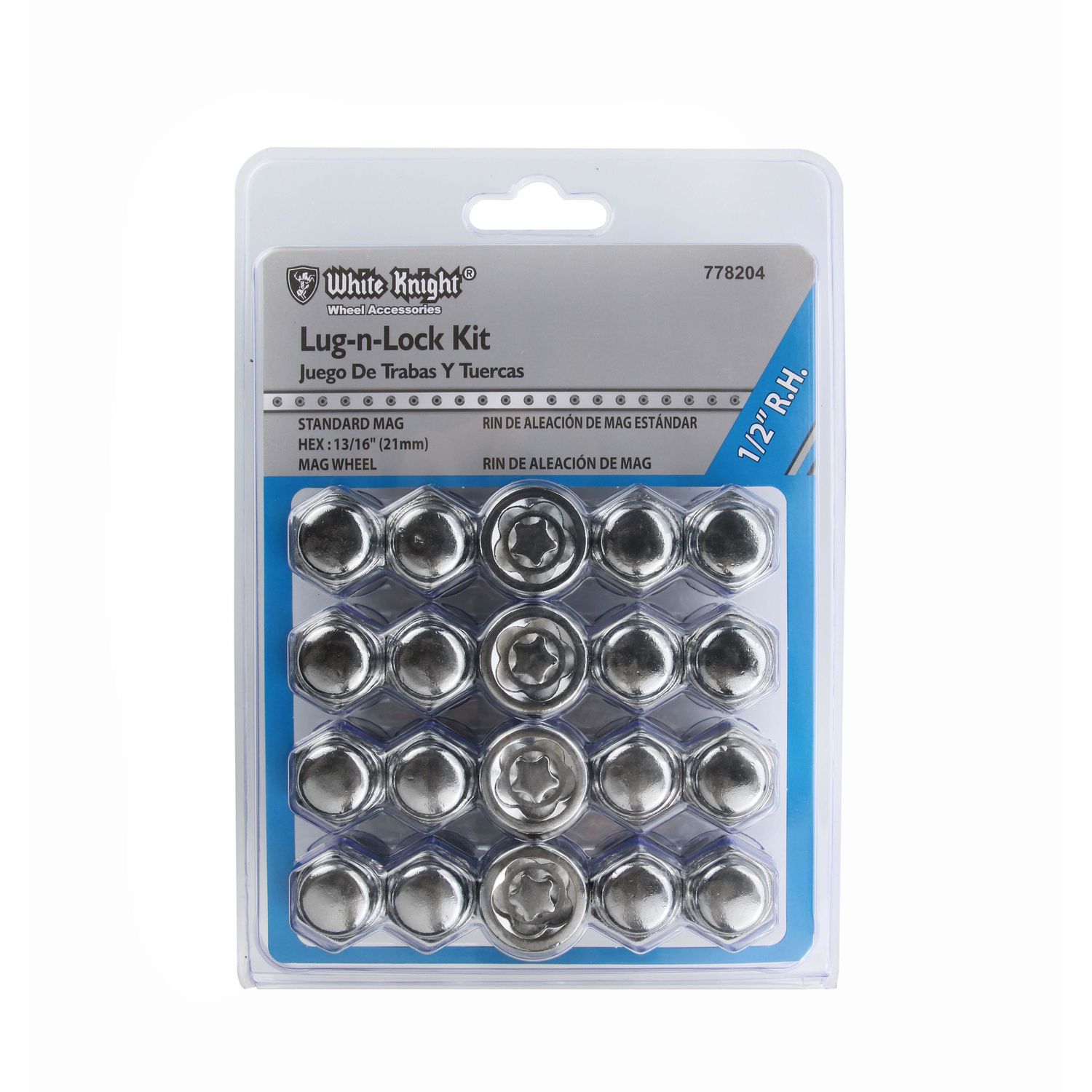 White Knight Wheel Nut 20 Piece 778204