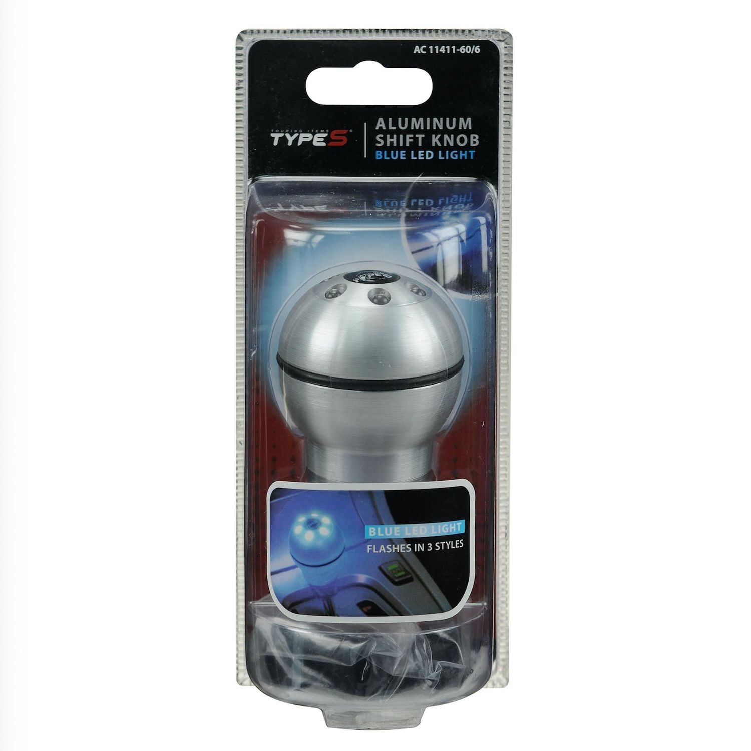 Type S AC11411-60/6SL Mood Light Shift Knob - Silver