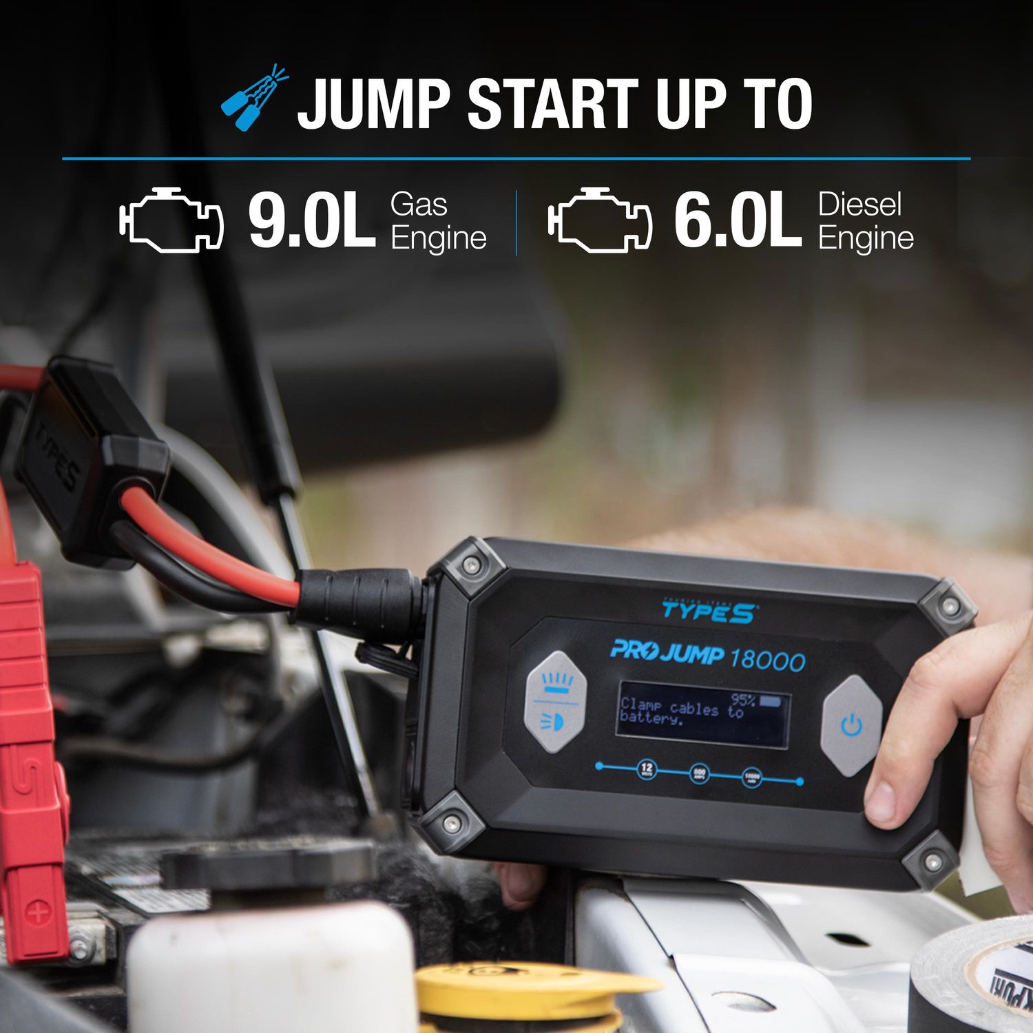 Project x AC530017-1 12V 9.0L Type S ProJump 18000mAh Jump Starter