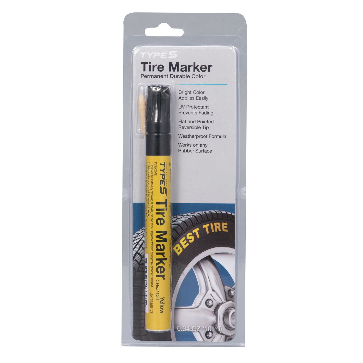 TYPE S Accessories Yellow Permanent Tire Marker
