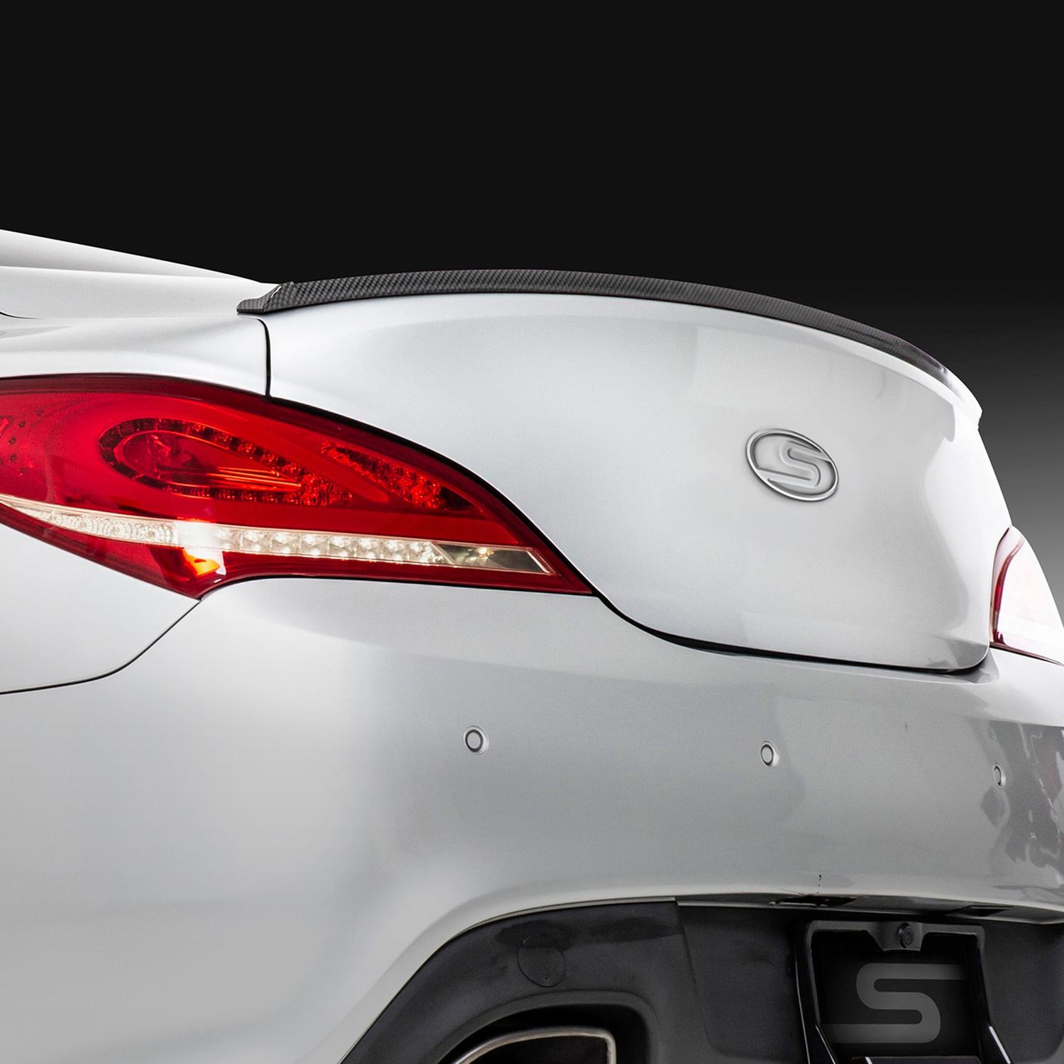 TYPE S 59 in. Carbon Fiber Universal Rear Spoiler Kit