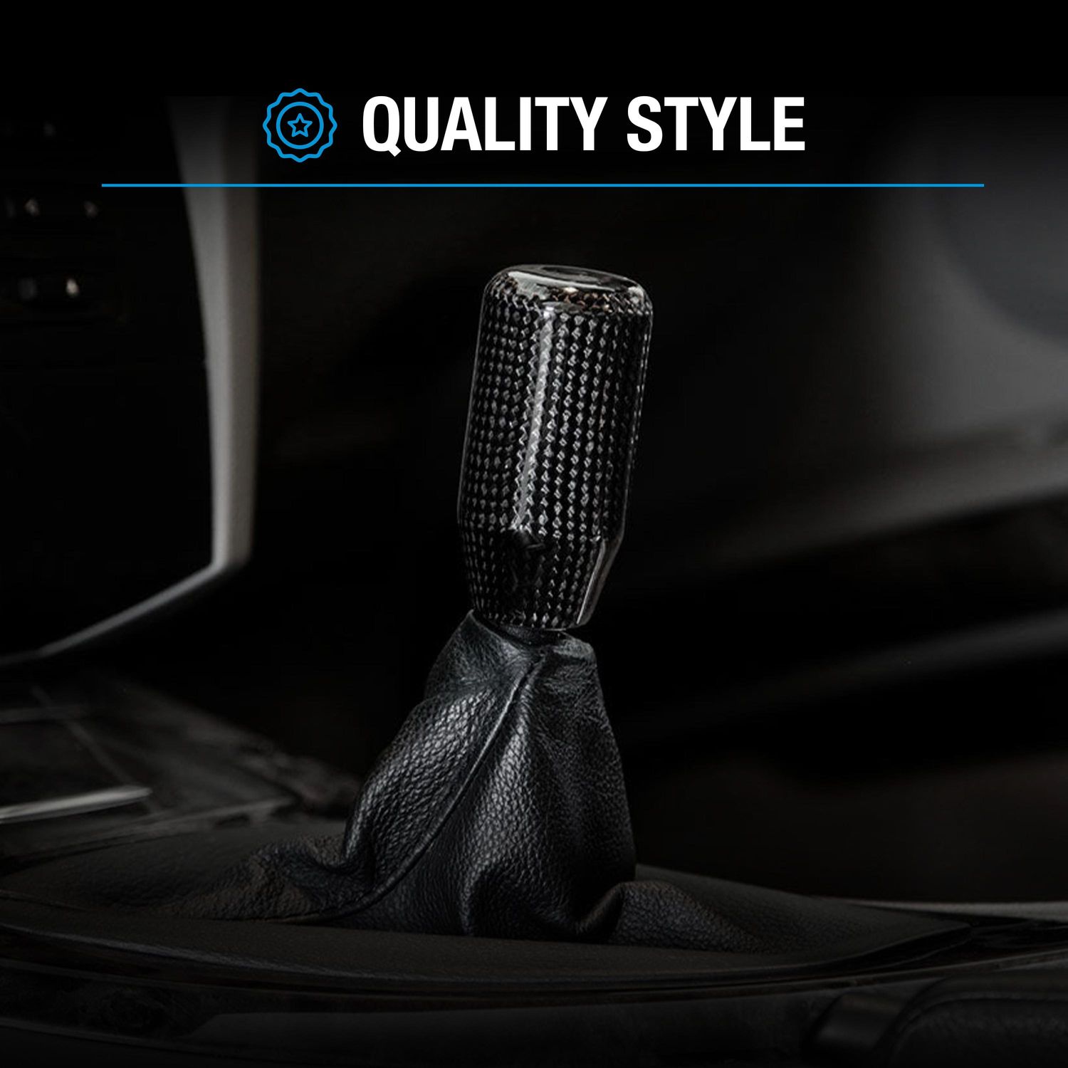 TYPE S Black Carbon Fiber Shift Knob