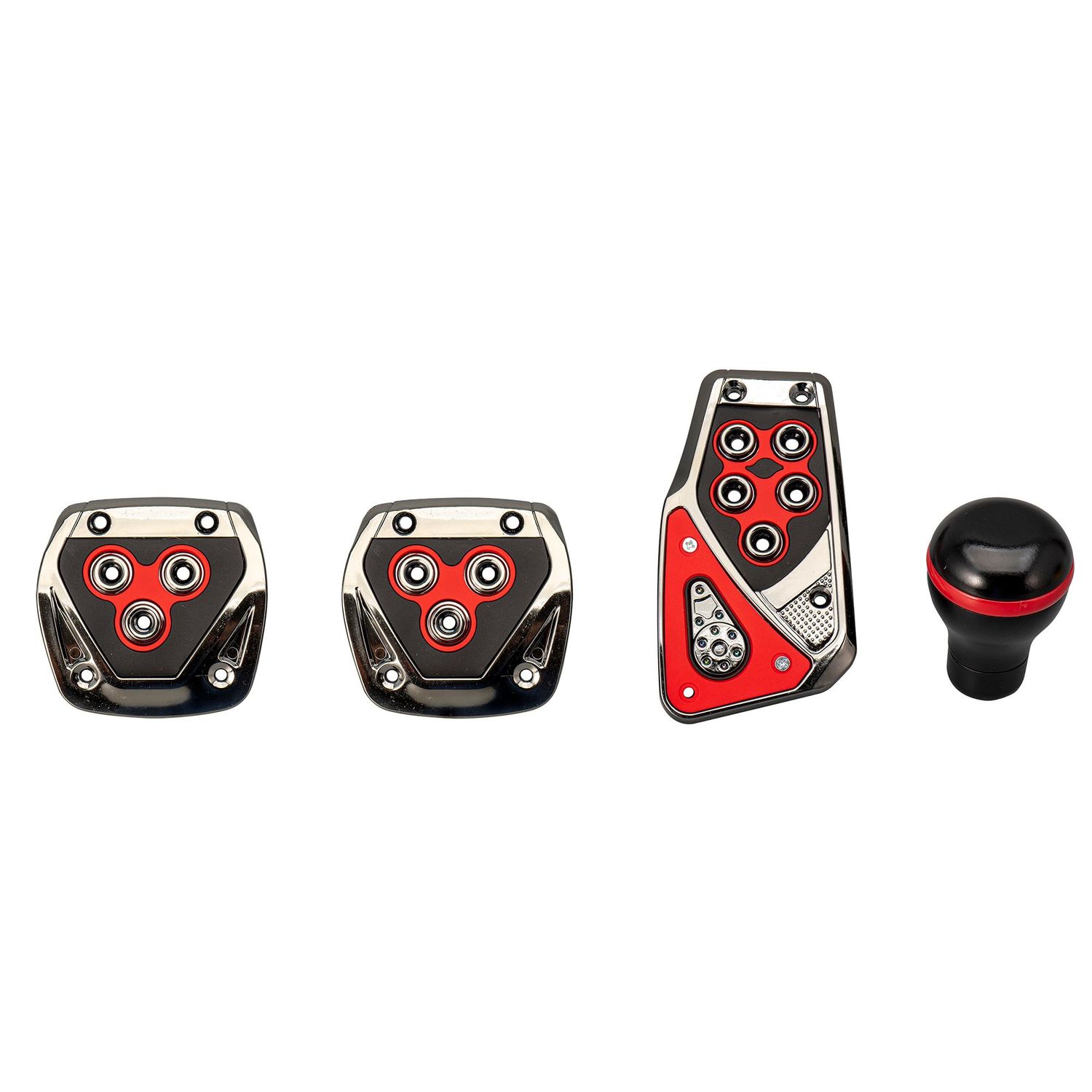 TYPE S Red Pedal Pad with Shift Knob Combo Kit