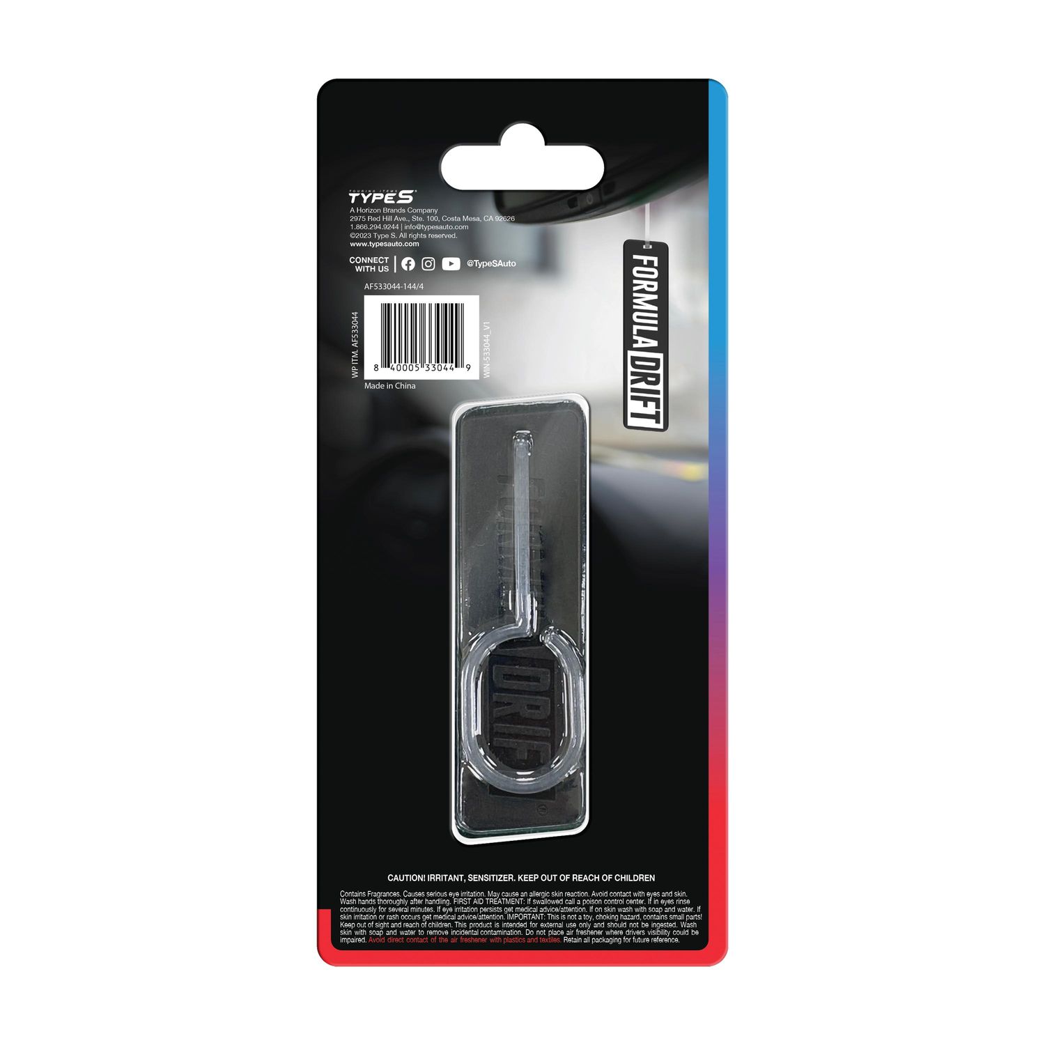 TYPE S Black and White Shakotan Squash Formula DRIFT Air Freshener