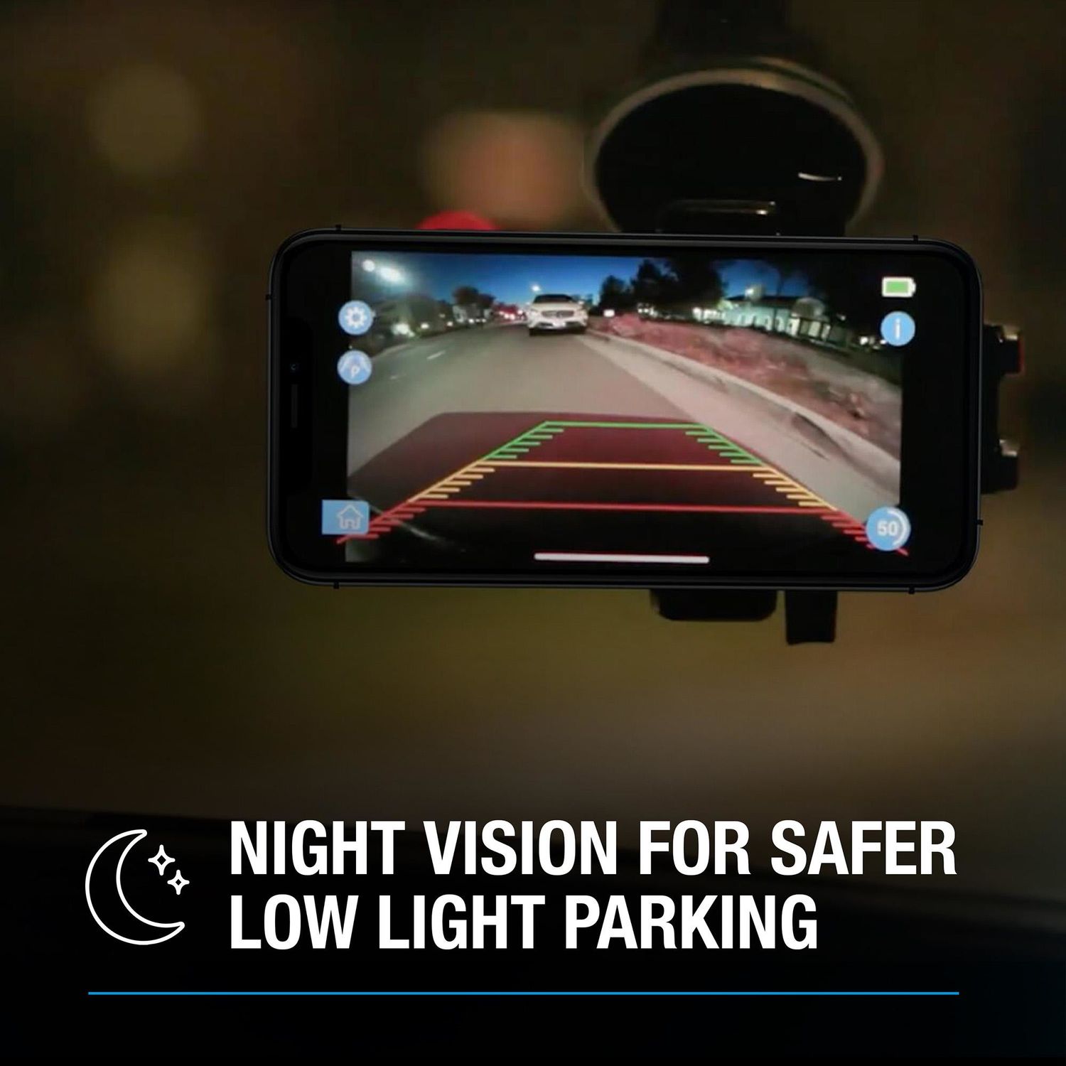 Type S Heavy Duty Solar Powered App View Backup Camera