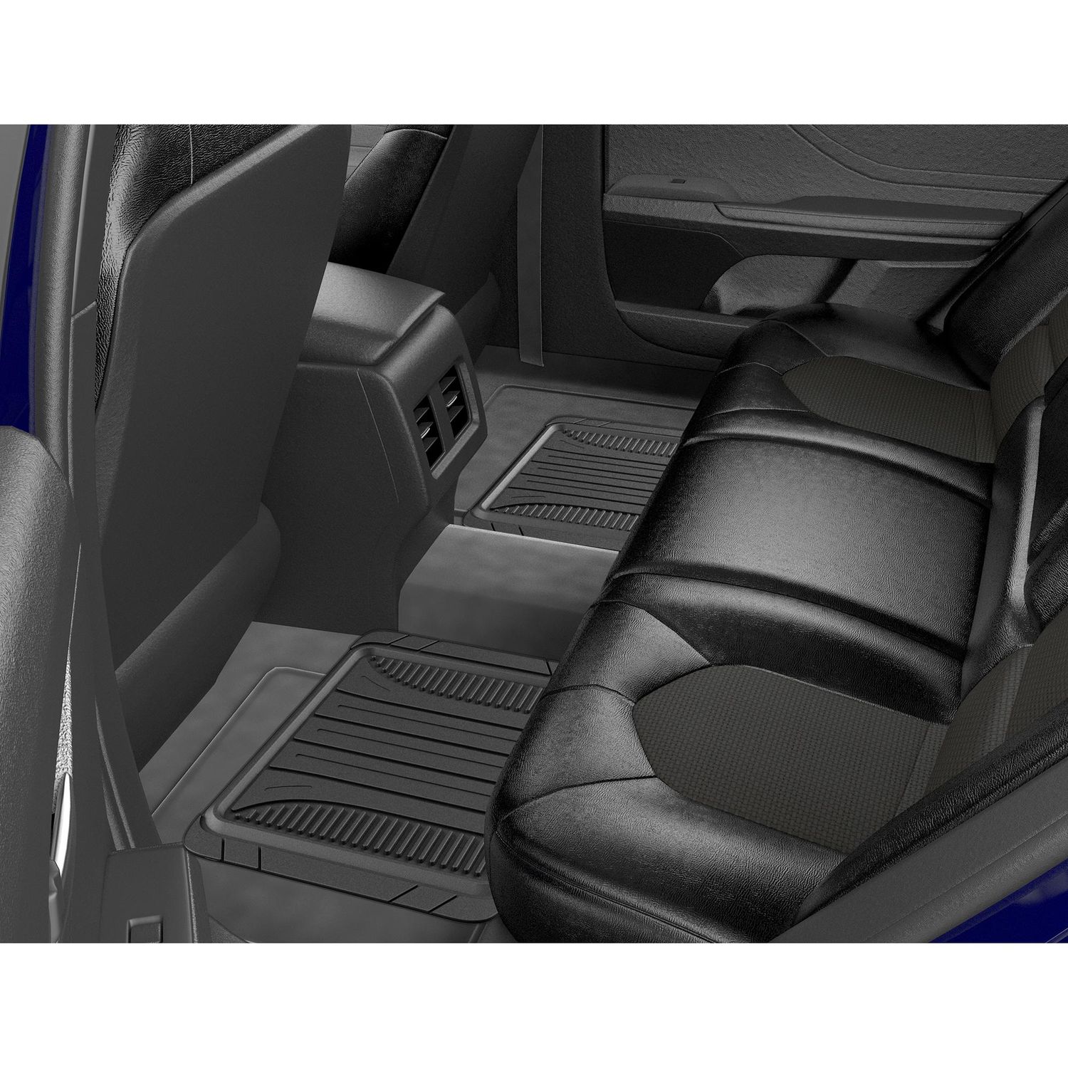 ProElite Red Carbon Fiber Rubber Floor Mat 4 Piece