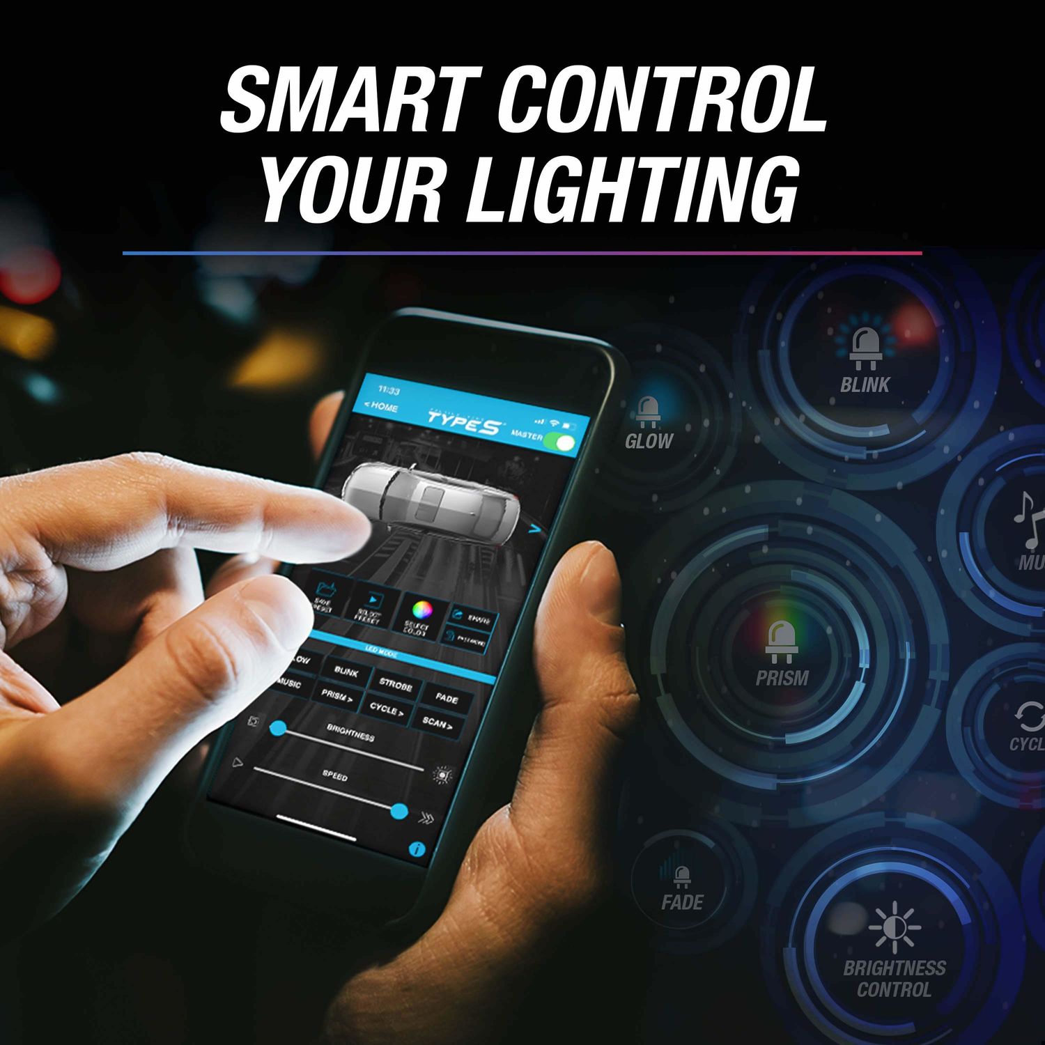 TYPE S 120in Formula DRIFT Pro Series Exterior Smart LED Lighting Kit