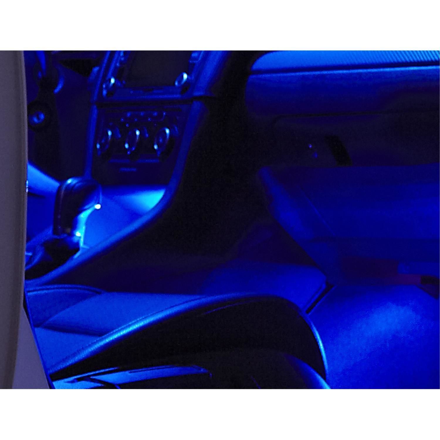 Type S Accessories HyperBright 8in Blue Plug & Glow LED Light Strip