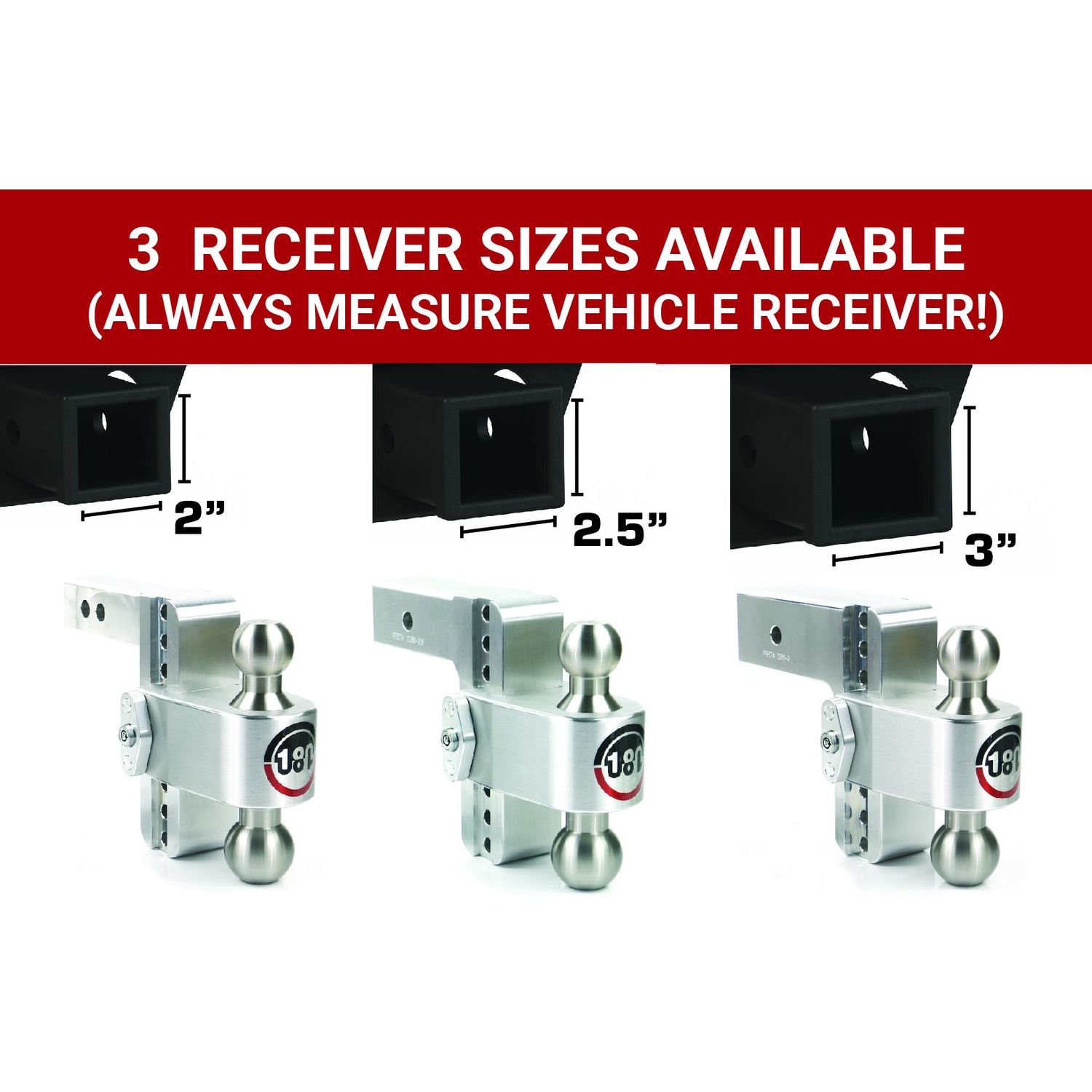Weigh Safe 6in Drop Hitch 180 Degrees Turnover Ball Mount